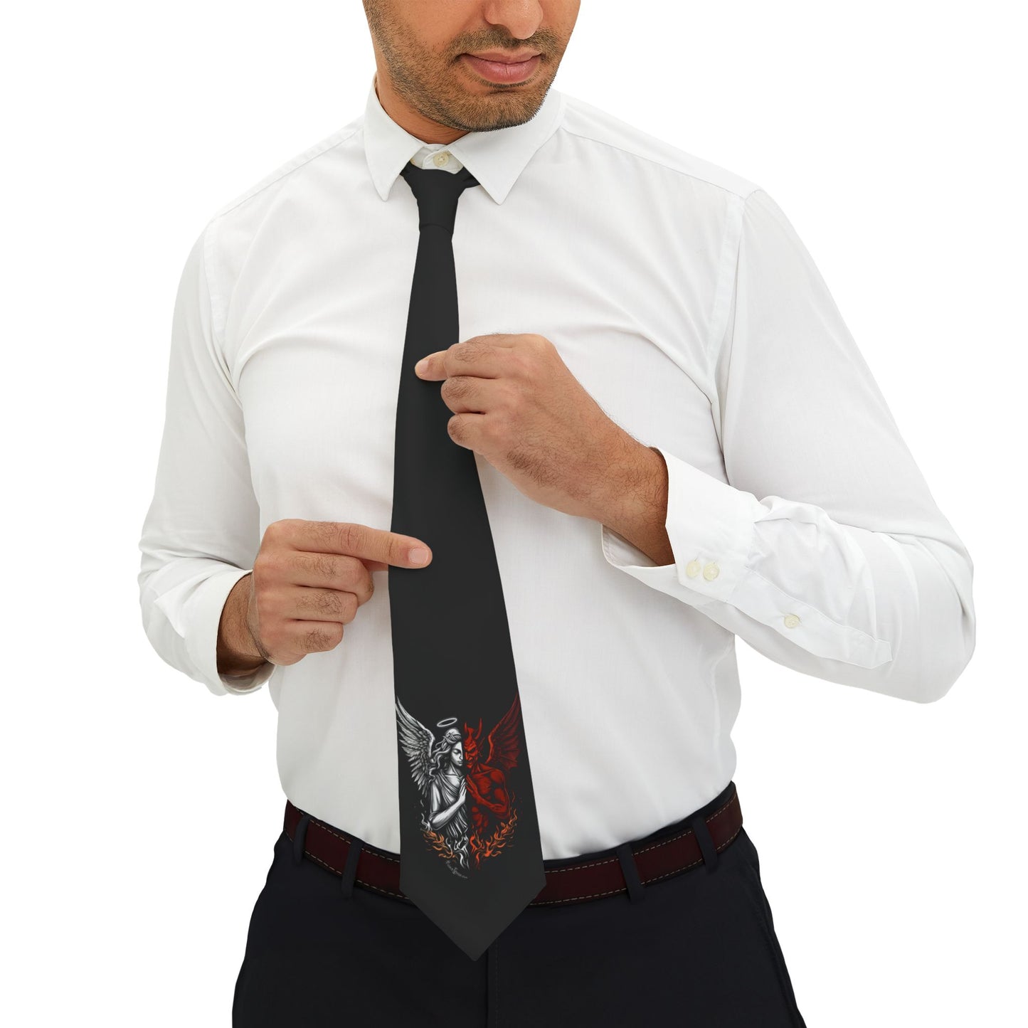 Gothic Angel & Demon Tie