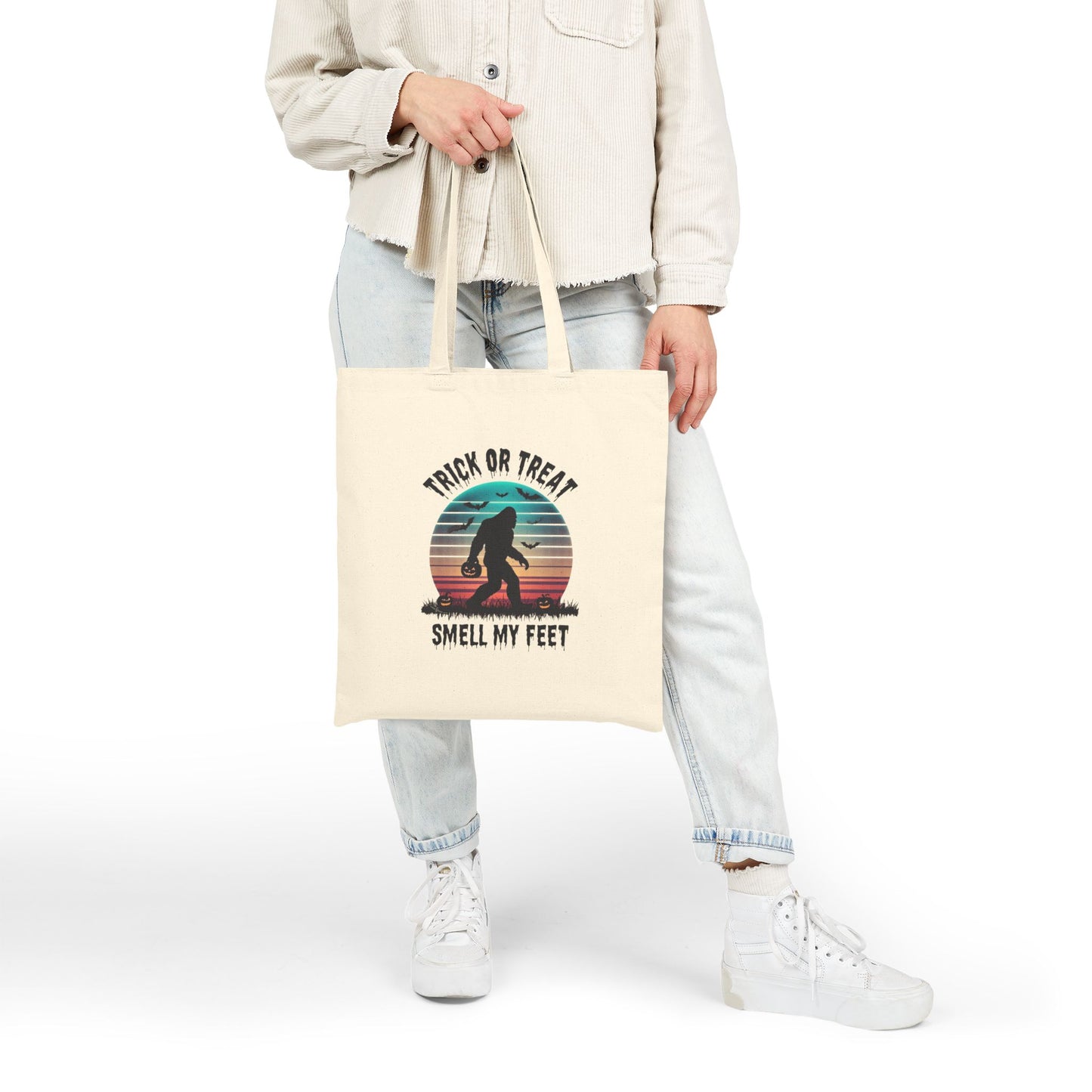 Halloween-Themed Canvas Tote Bag