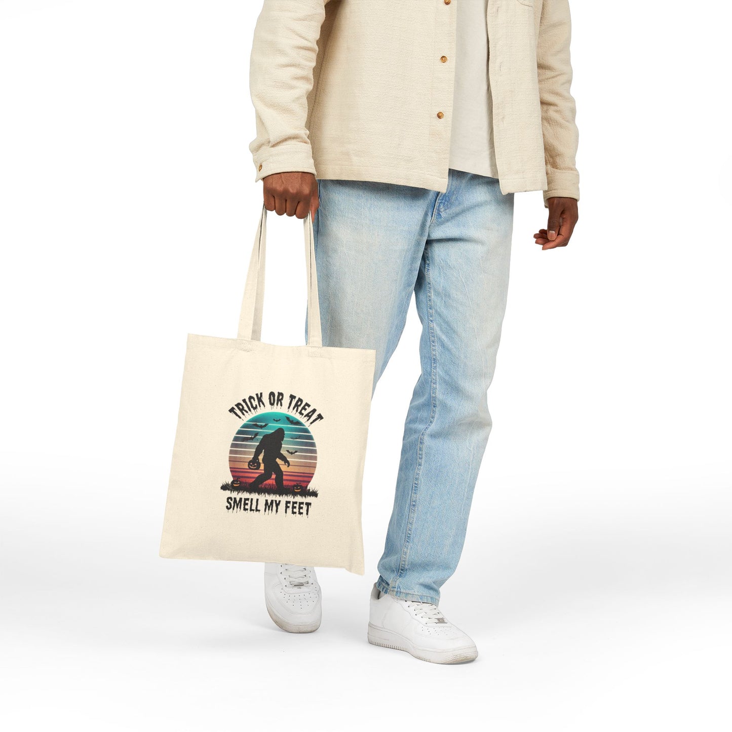Halloween-Themed Canvas Tote Bag