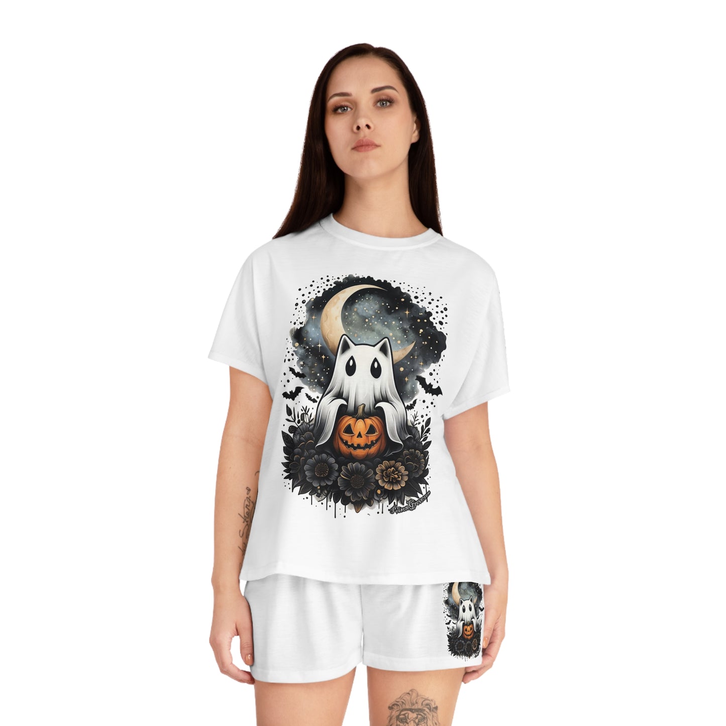Ghost Kitty Pajama Set