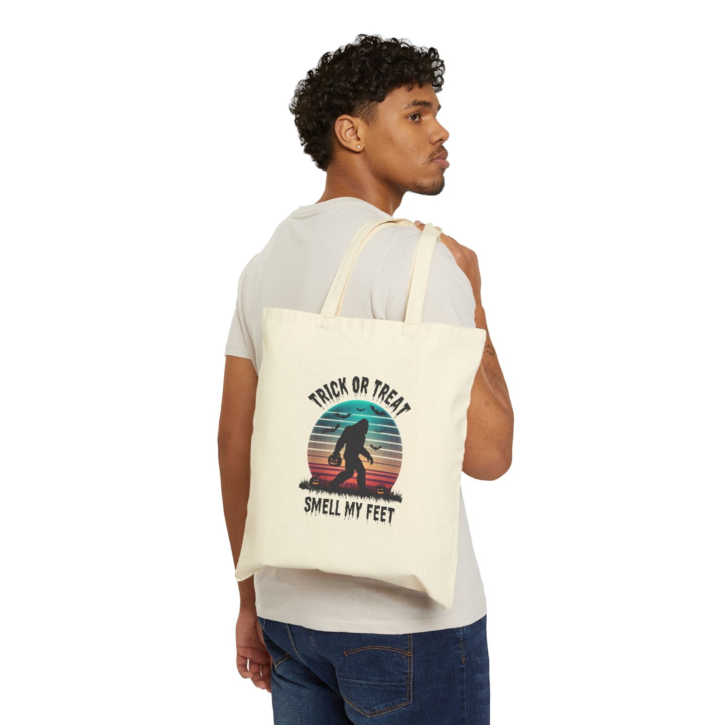 Halloween-Themed Canvas Tote Bag