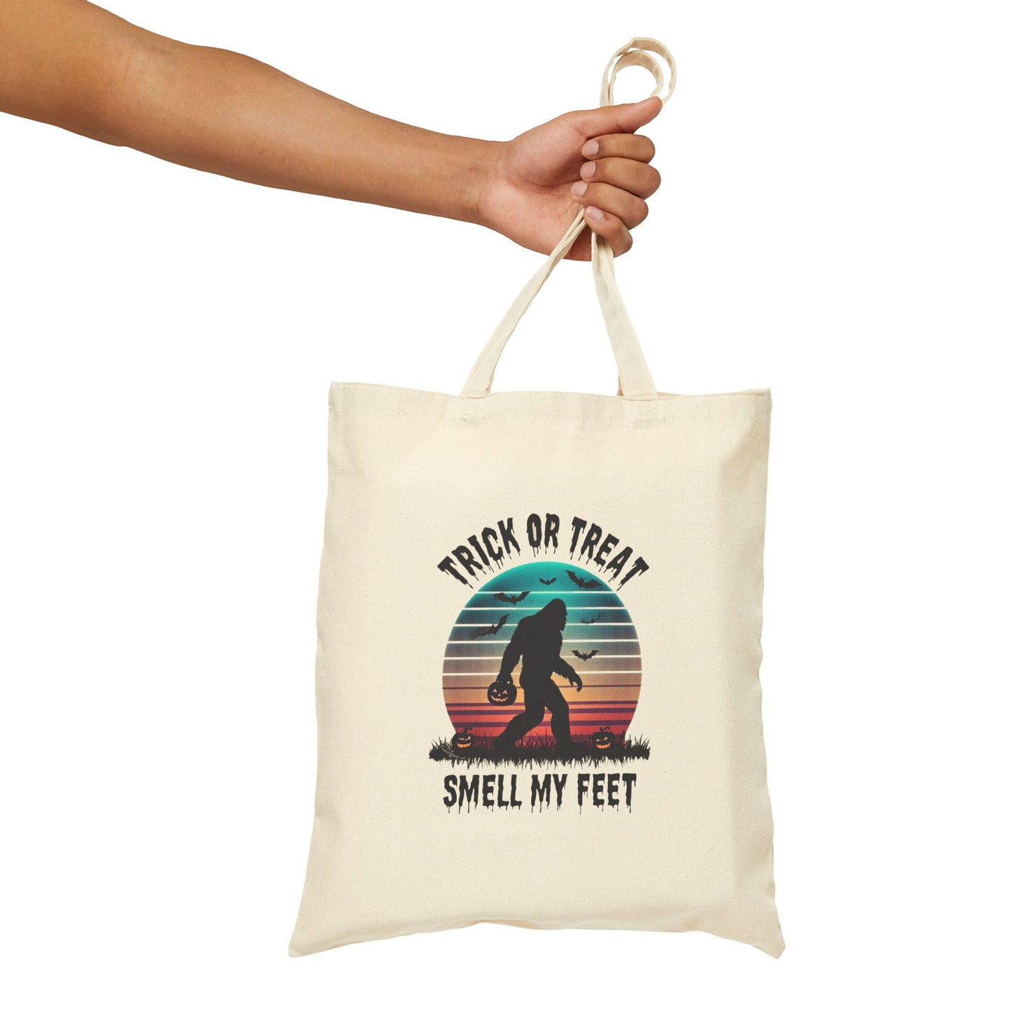 Halloween-Themed Canvas Tote Bag