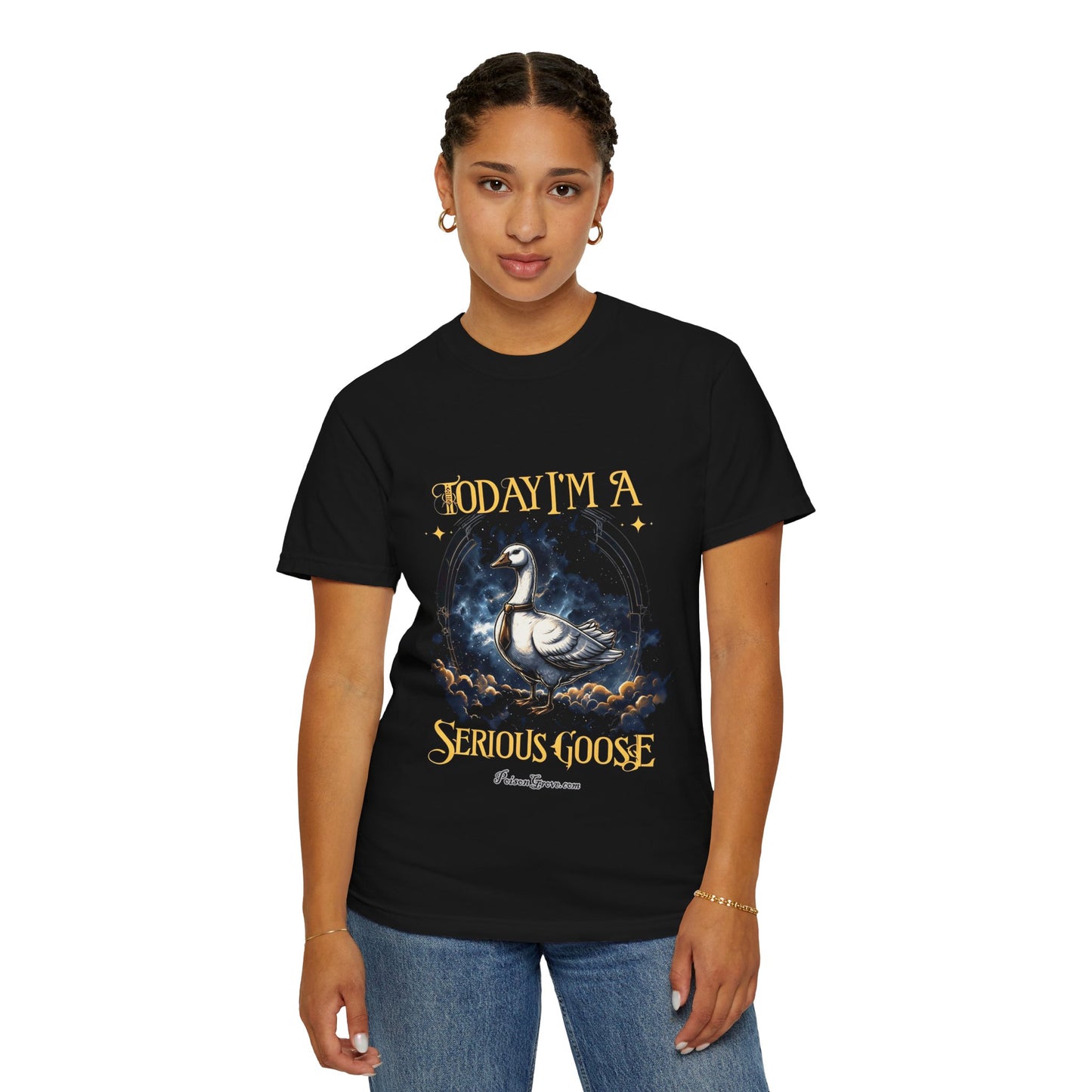 Serious Goose Unisex Garment-Dyed T-shirt