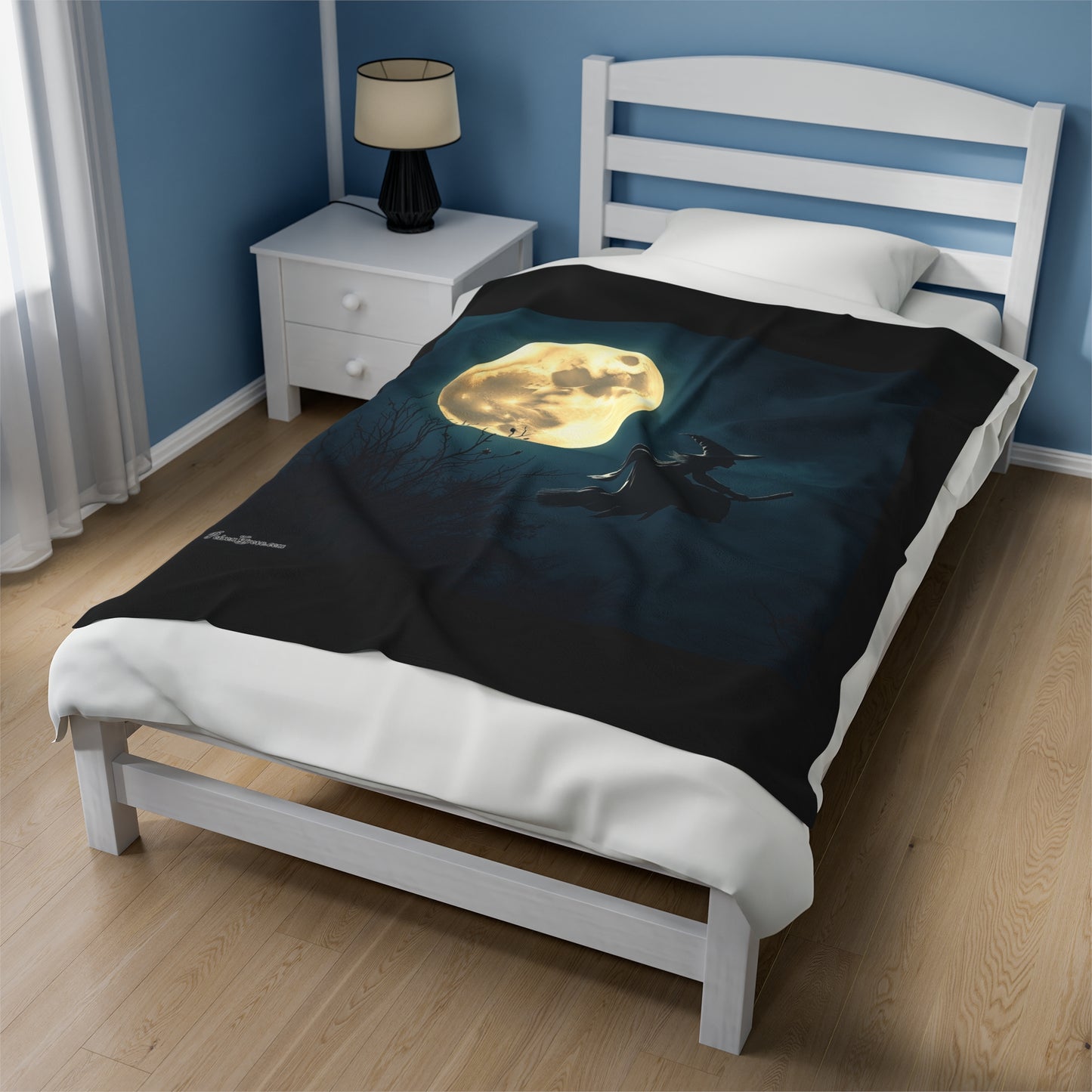 Mystical Witch Velveteen Plush Blanket