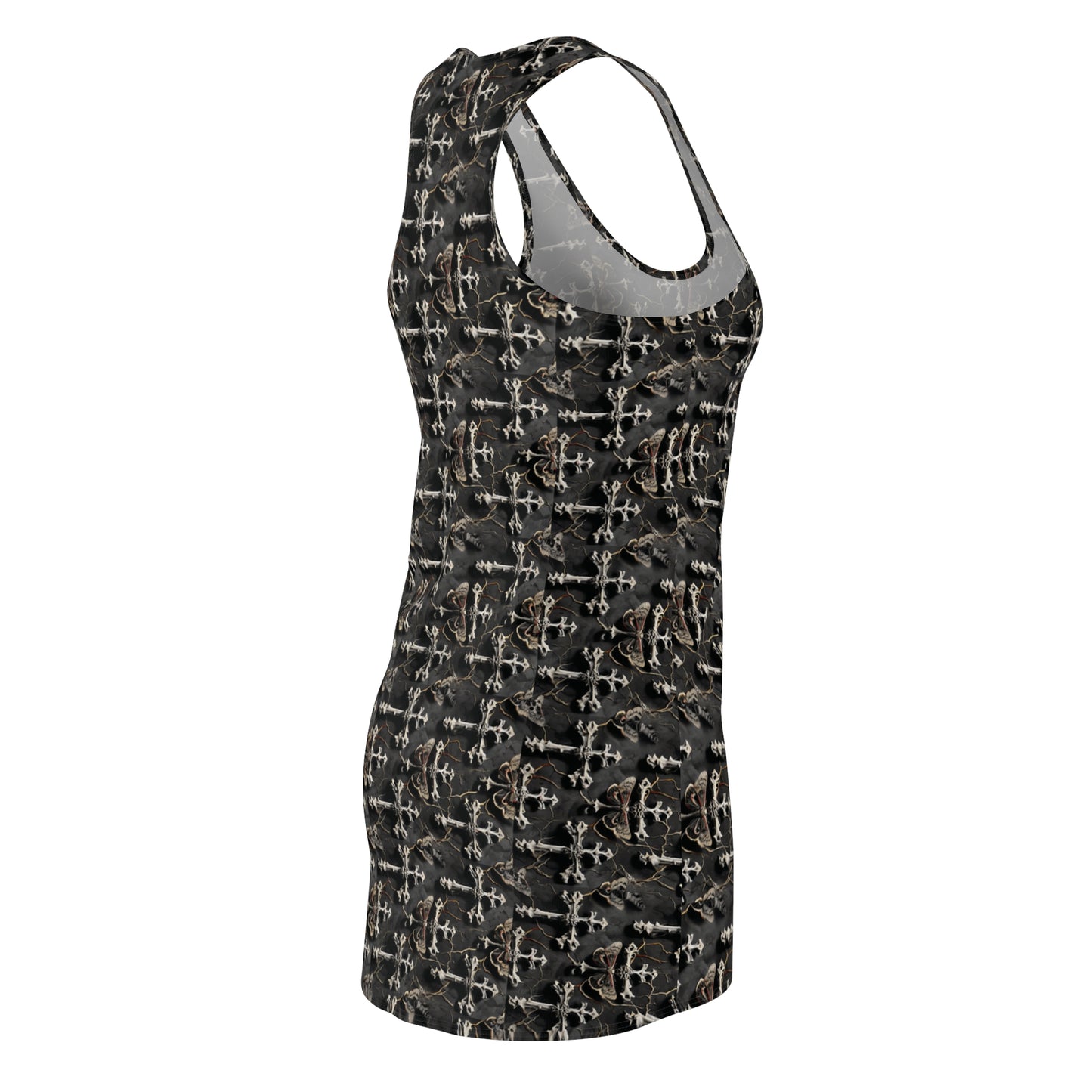 Dark Grunge Cross Pattern Dress