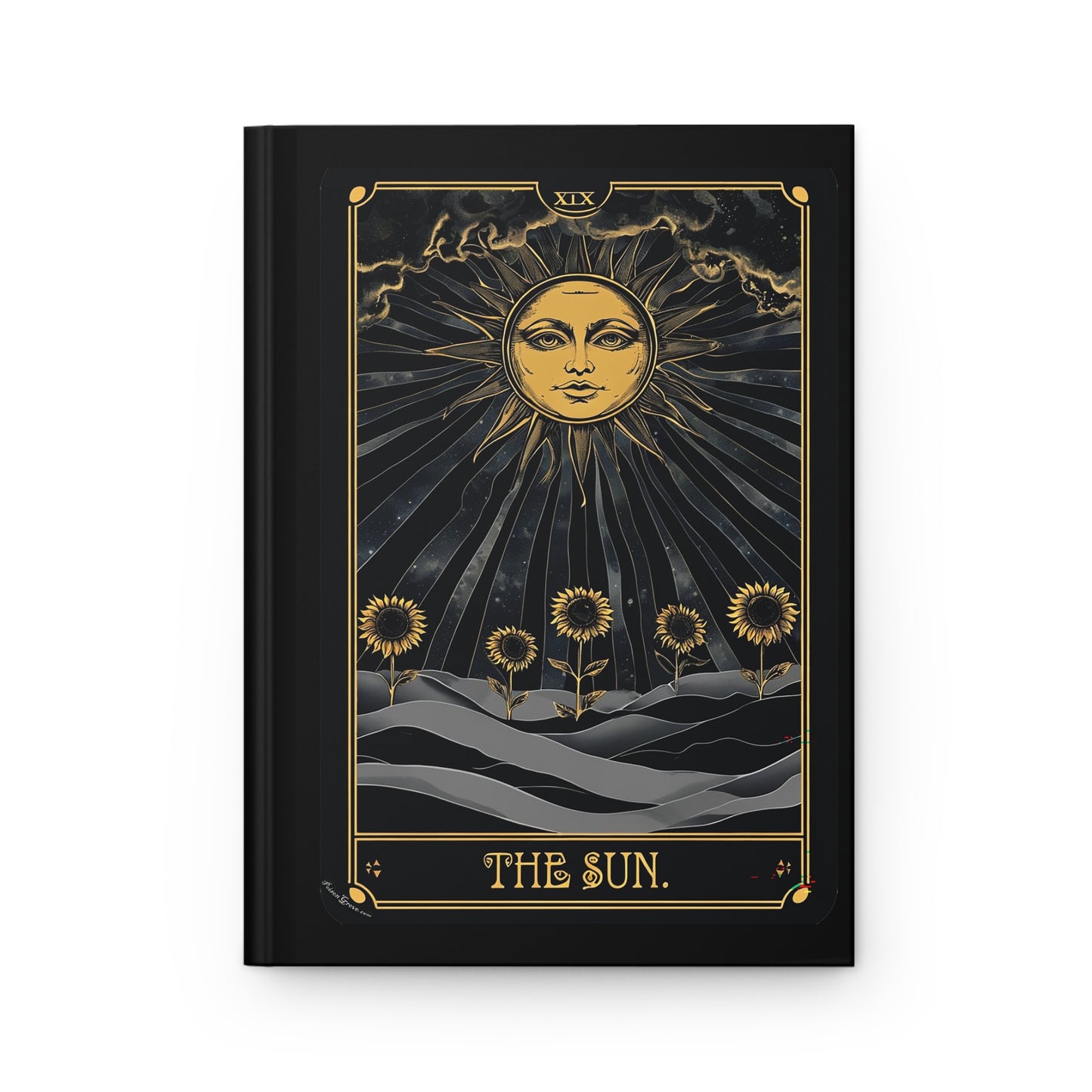 Sun Tarot Card Hardcover Journal
