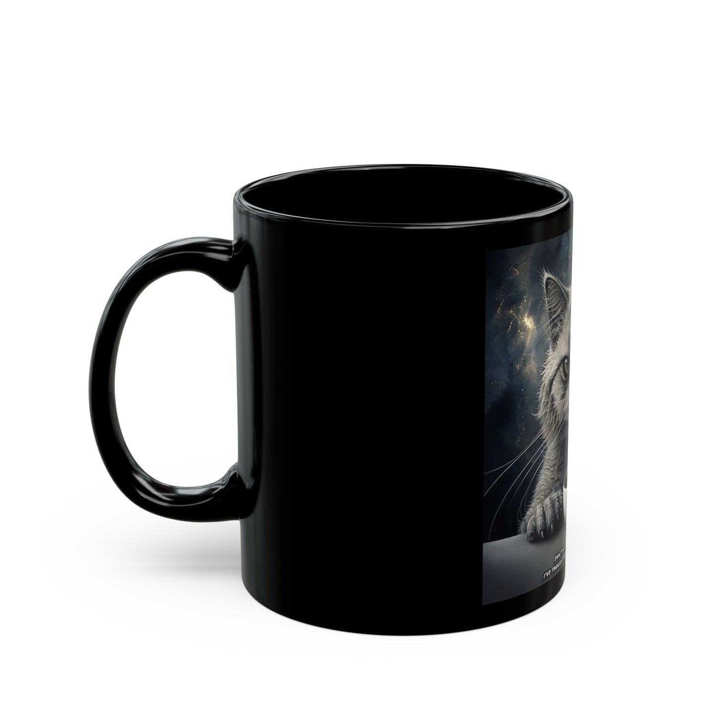 Terror Cat Black Mug.