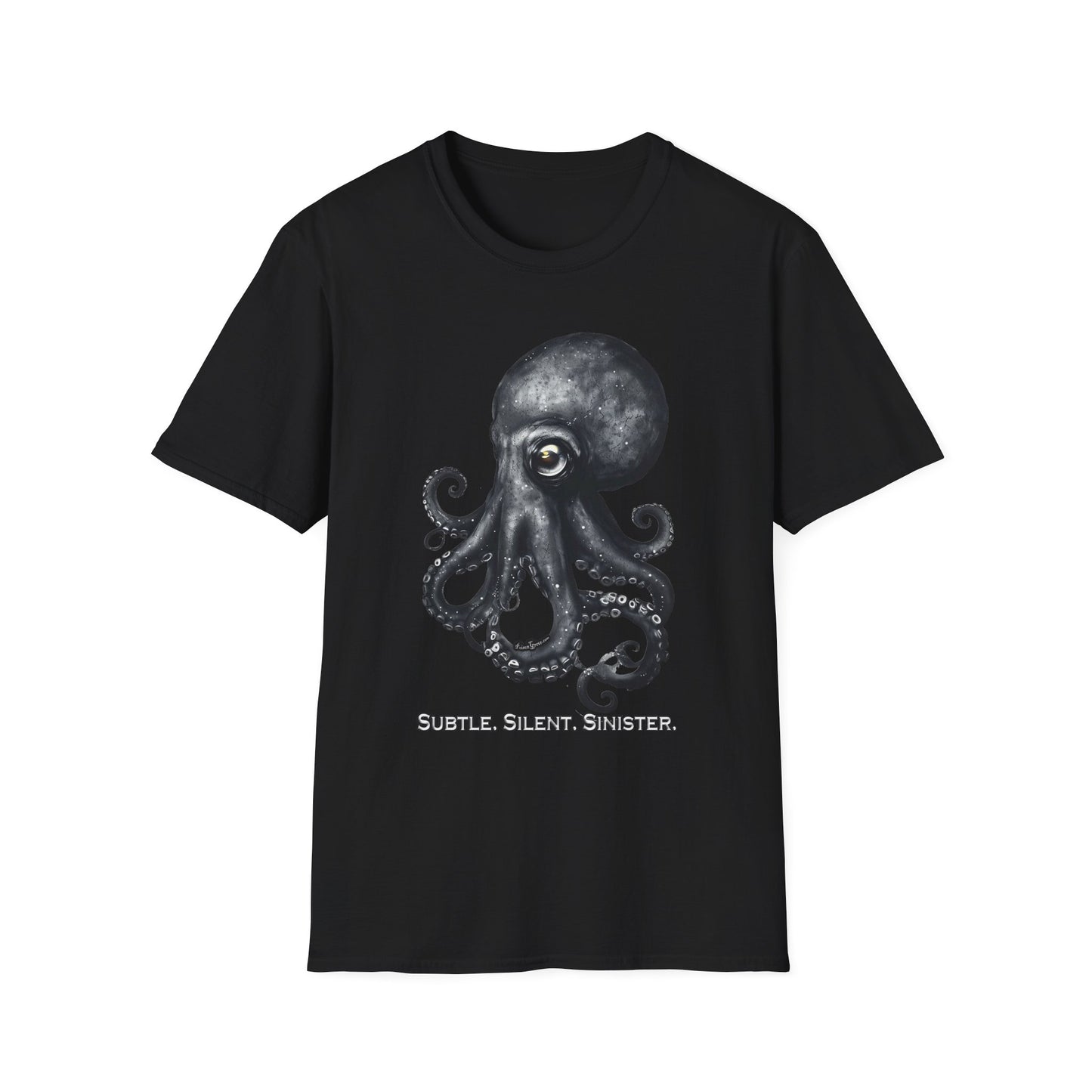 Subtle Silent Sinister Octopus Unisex Softstyle T-Shirt