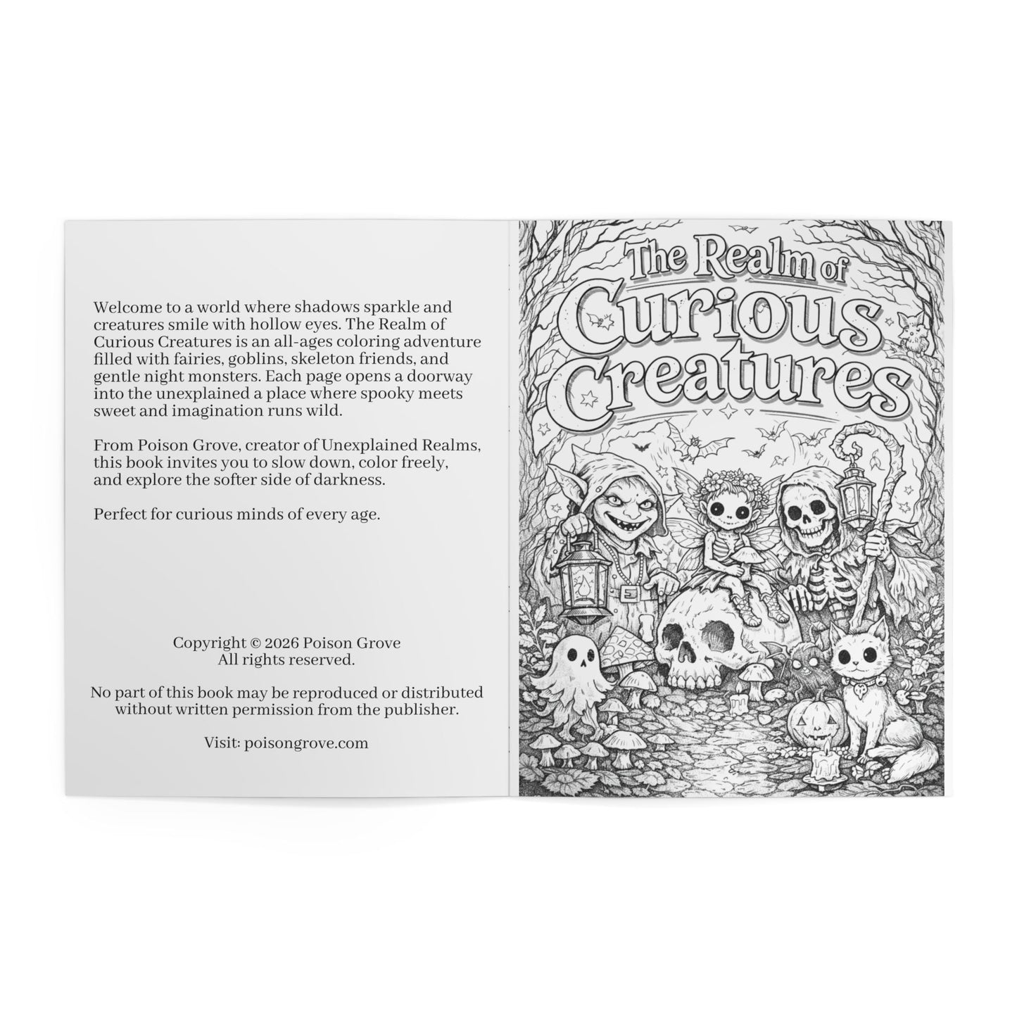 The Realm of Curious Creatures Coloring Book — For All Ages