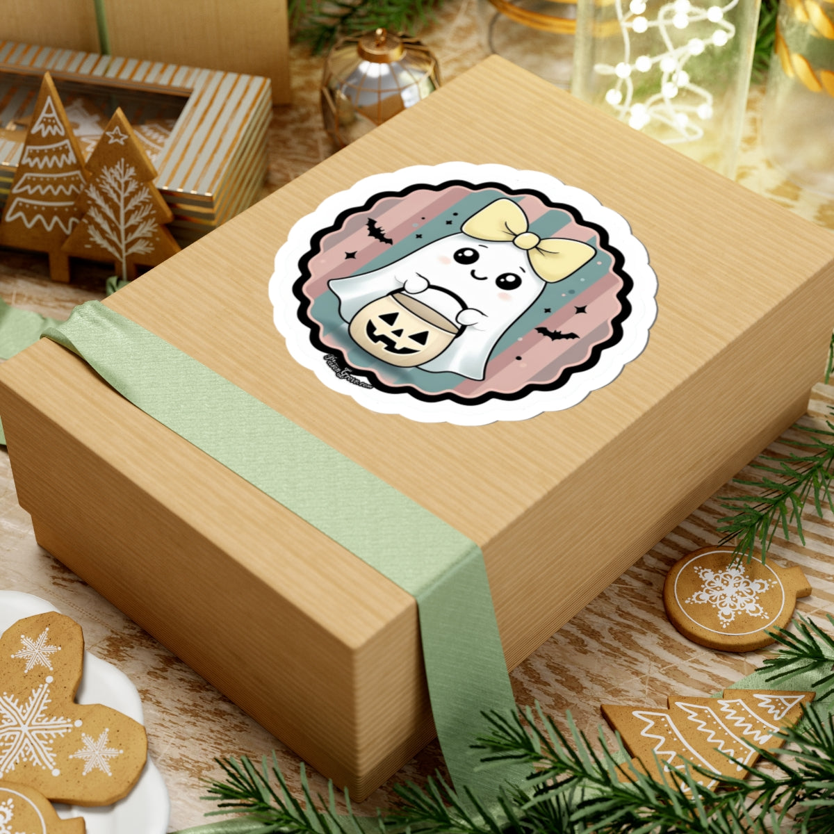 Adorable Ghost Sticker