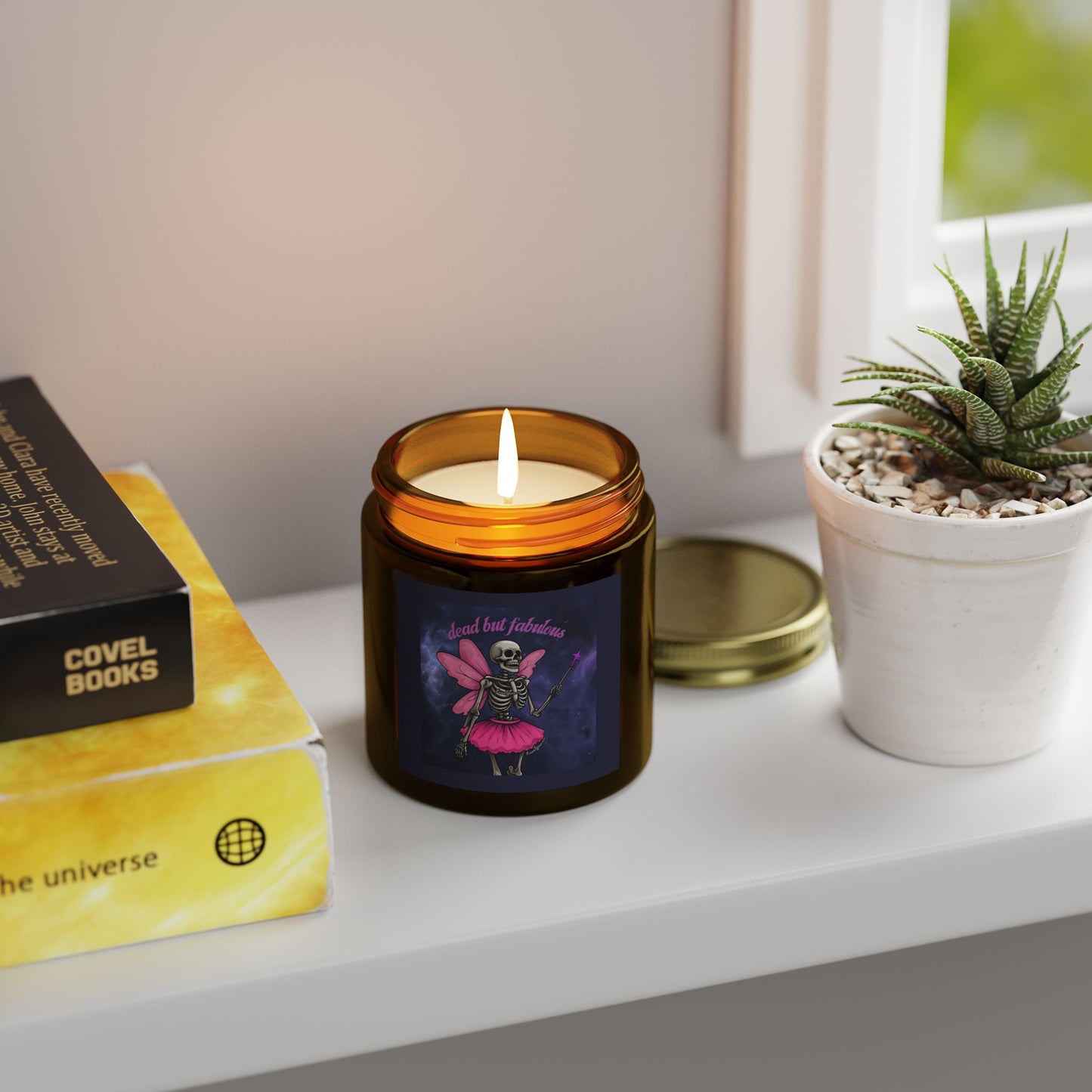'Dead But Fabulous' Skeleton Fairy Scented Candle