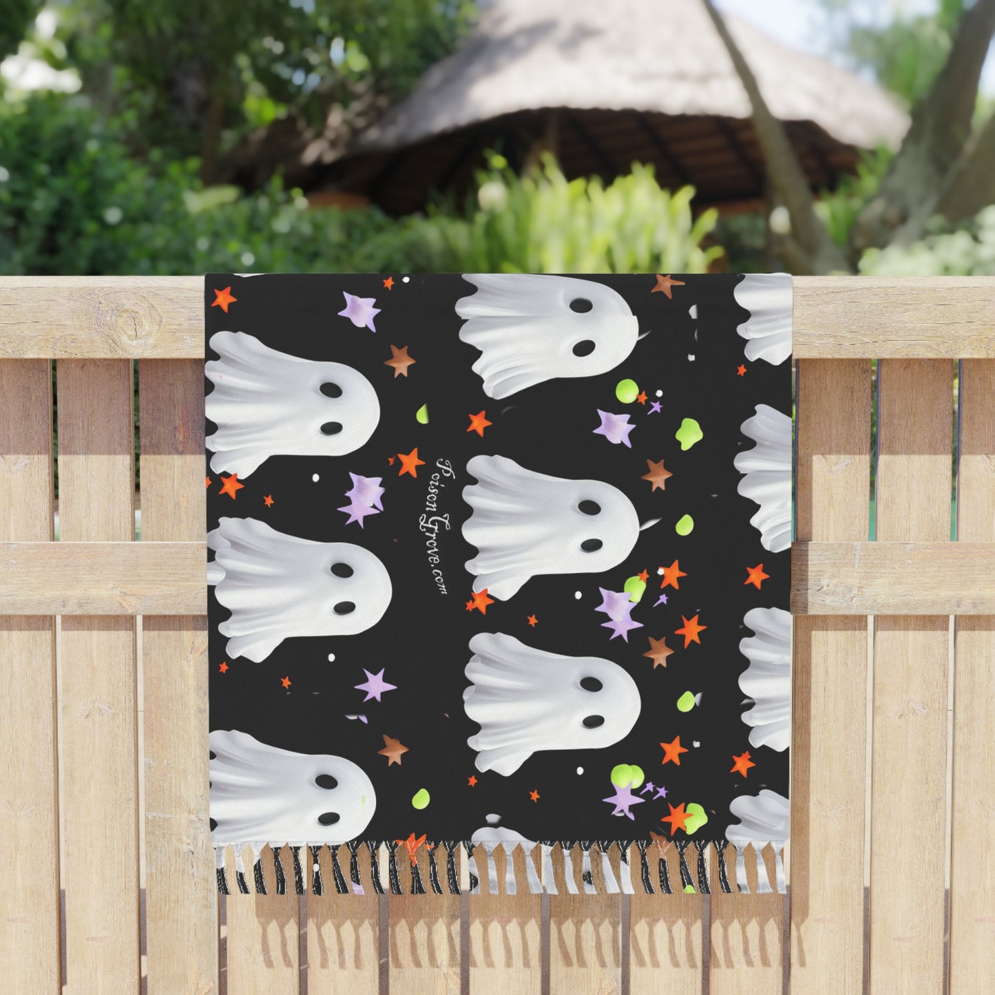 Ghosty Boho Beach Towel  Large