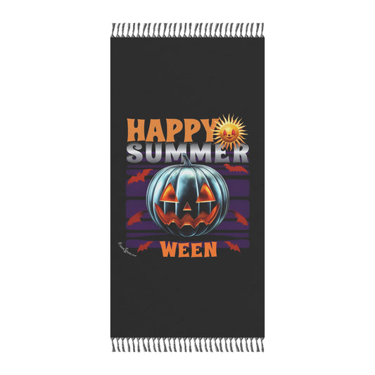 "Happy Summerween" Boho Beach Towel