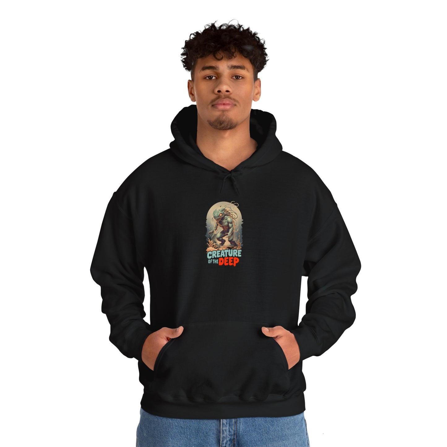 Creature of the Deep Unisex Hoodie - Cozy Pullover for Ocean Lovers