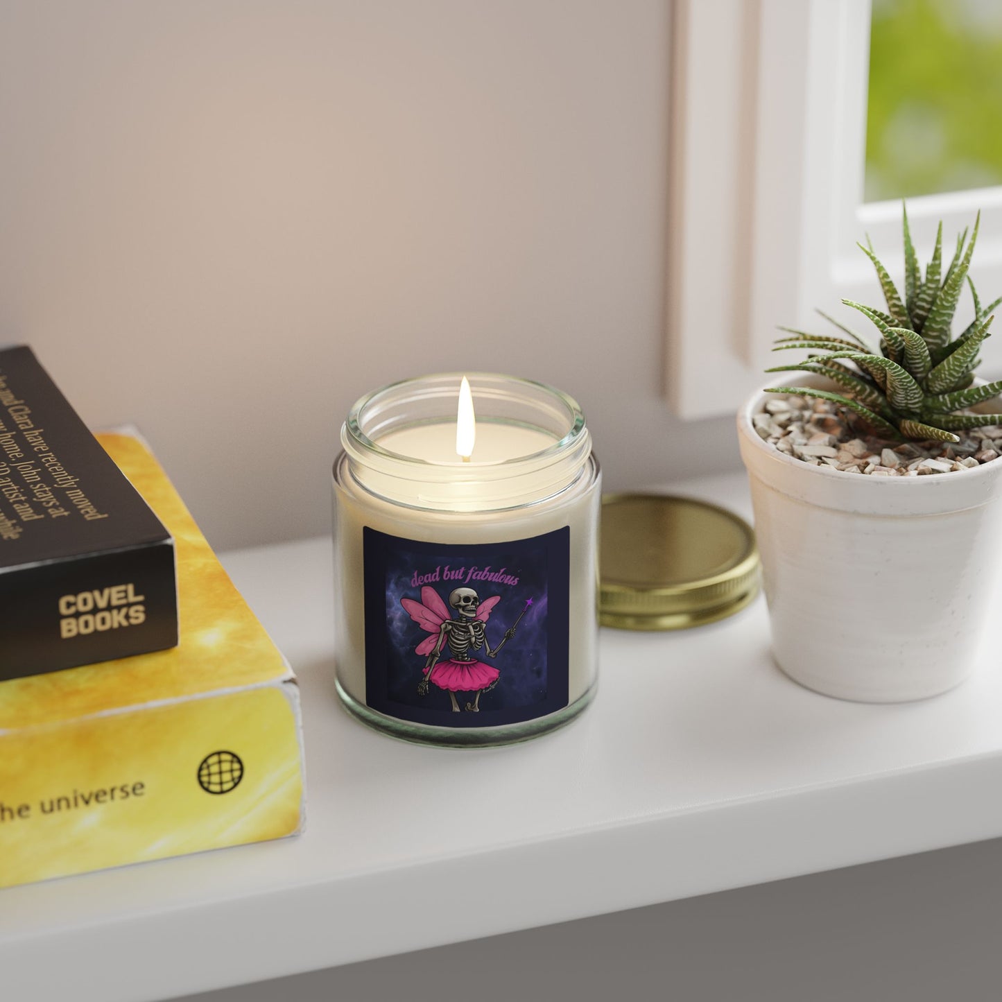 'Dead But Fabulous' Skeleton Fairy Scented Candle