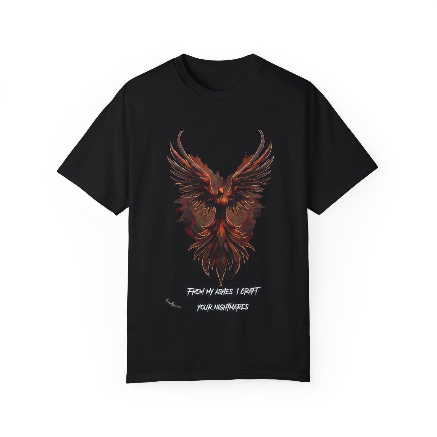 Unisex Phoenix T-Shirt - 'From My Ashes I Craft Your Nightmares' Design