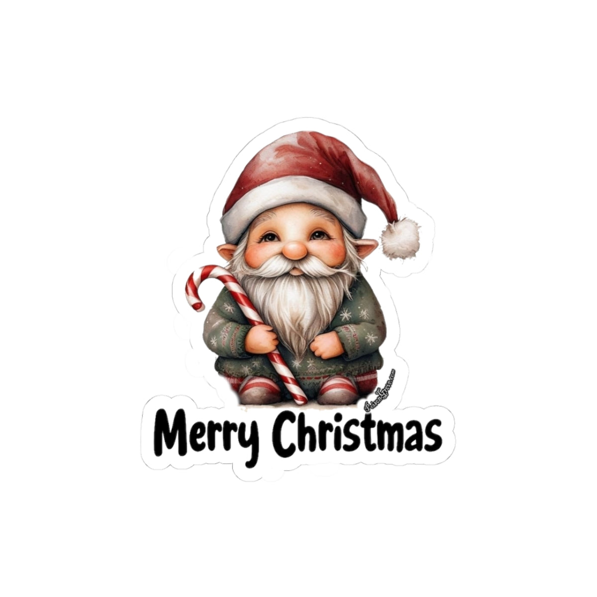 Christmas Gnome Kiss-Cut Sticker