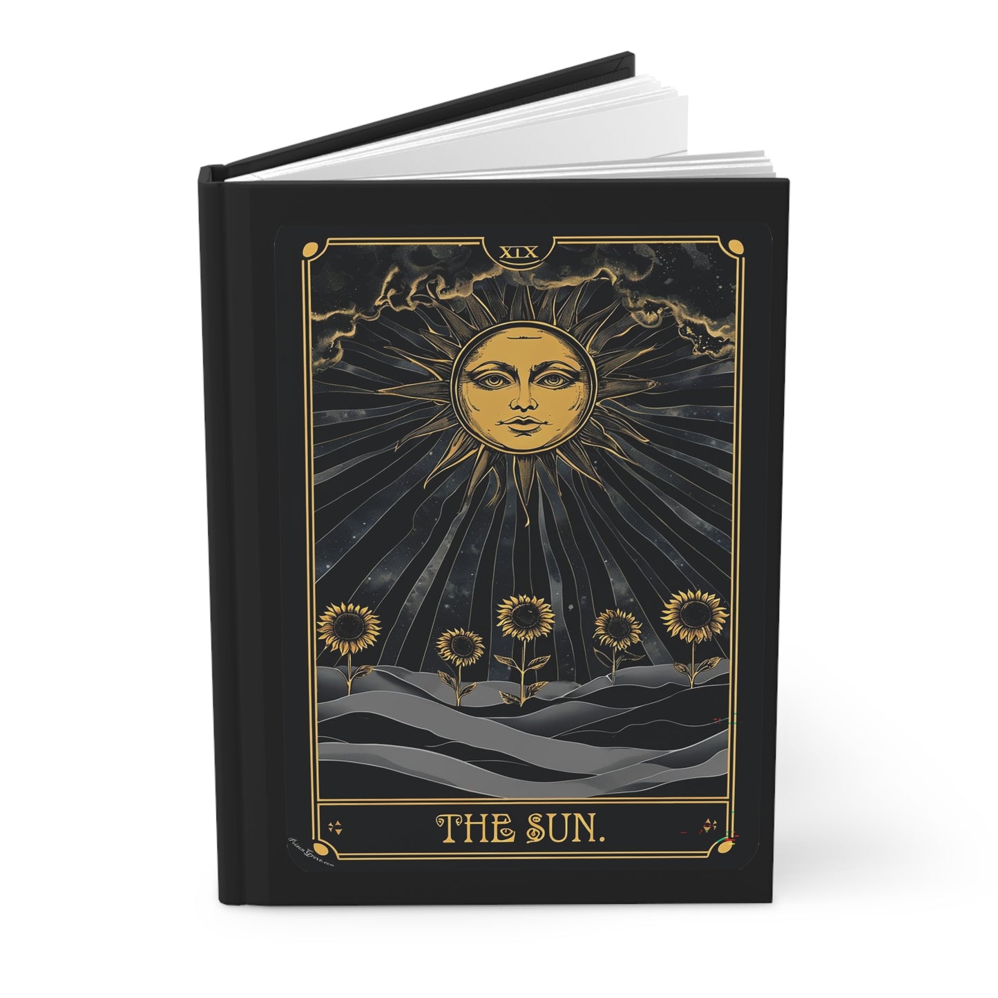 Sun Tarot Card Hardcover Journal