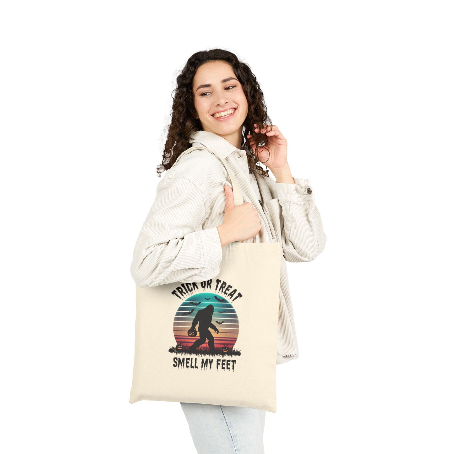 Halloween-Themed Canvas Tote Bag