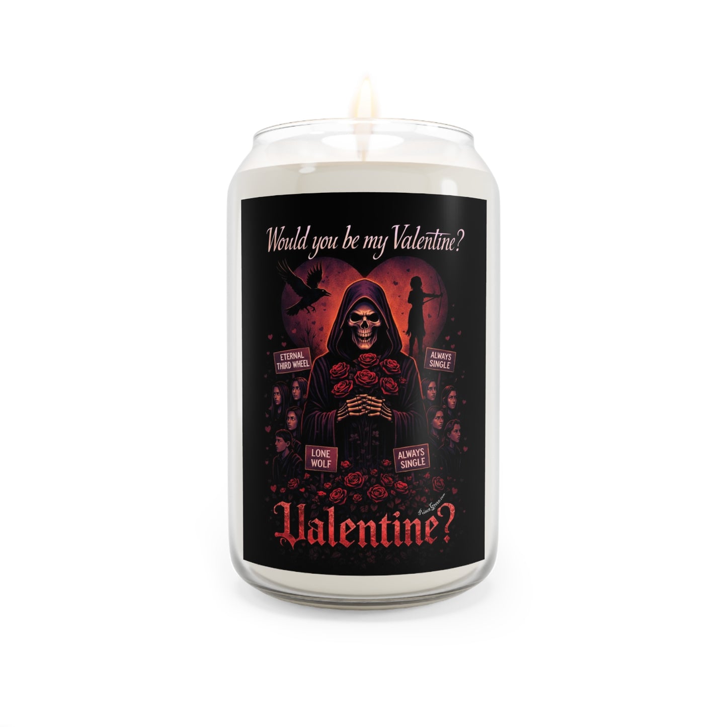 Valentine? Gothic Grim Reaper Scented Soy Candle — 13.75oz