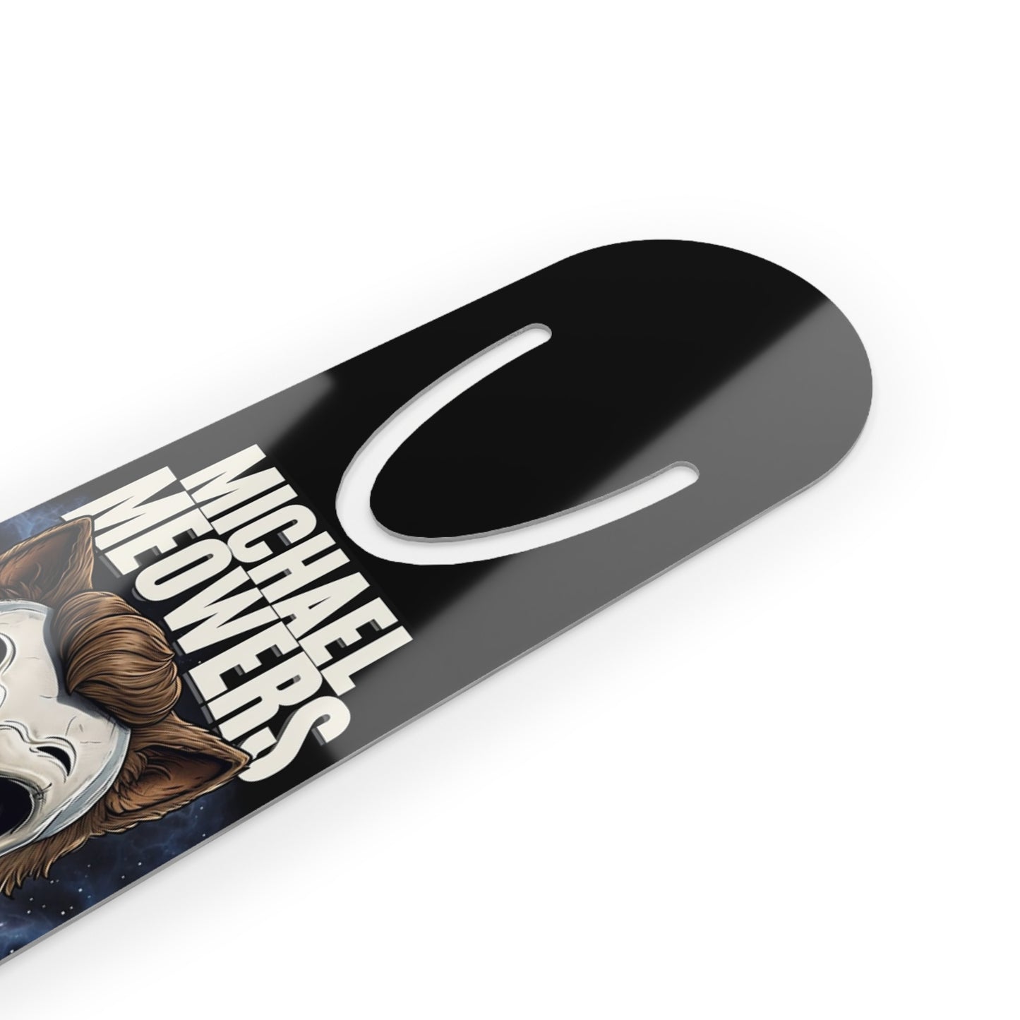 Michael Meowers Horror Bookmark - Stainless Steel Book Marker for Cat Lovers