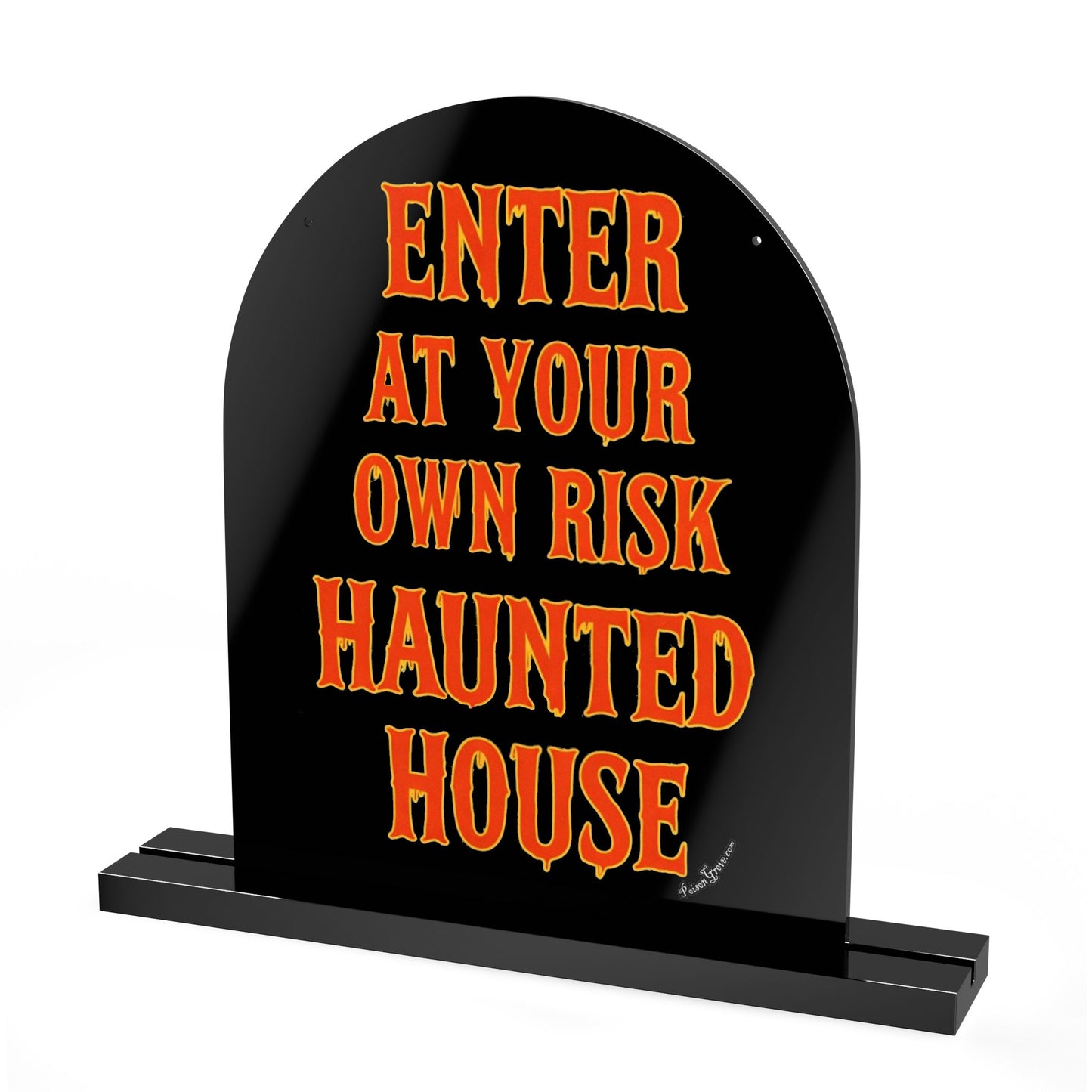 Haunted House Acrylic Table Sign