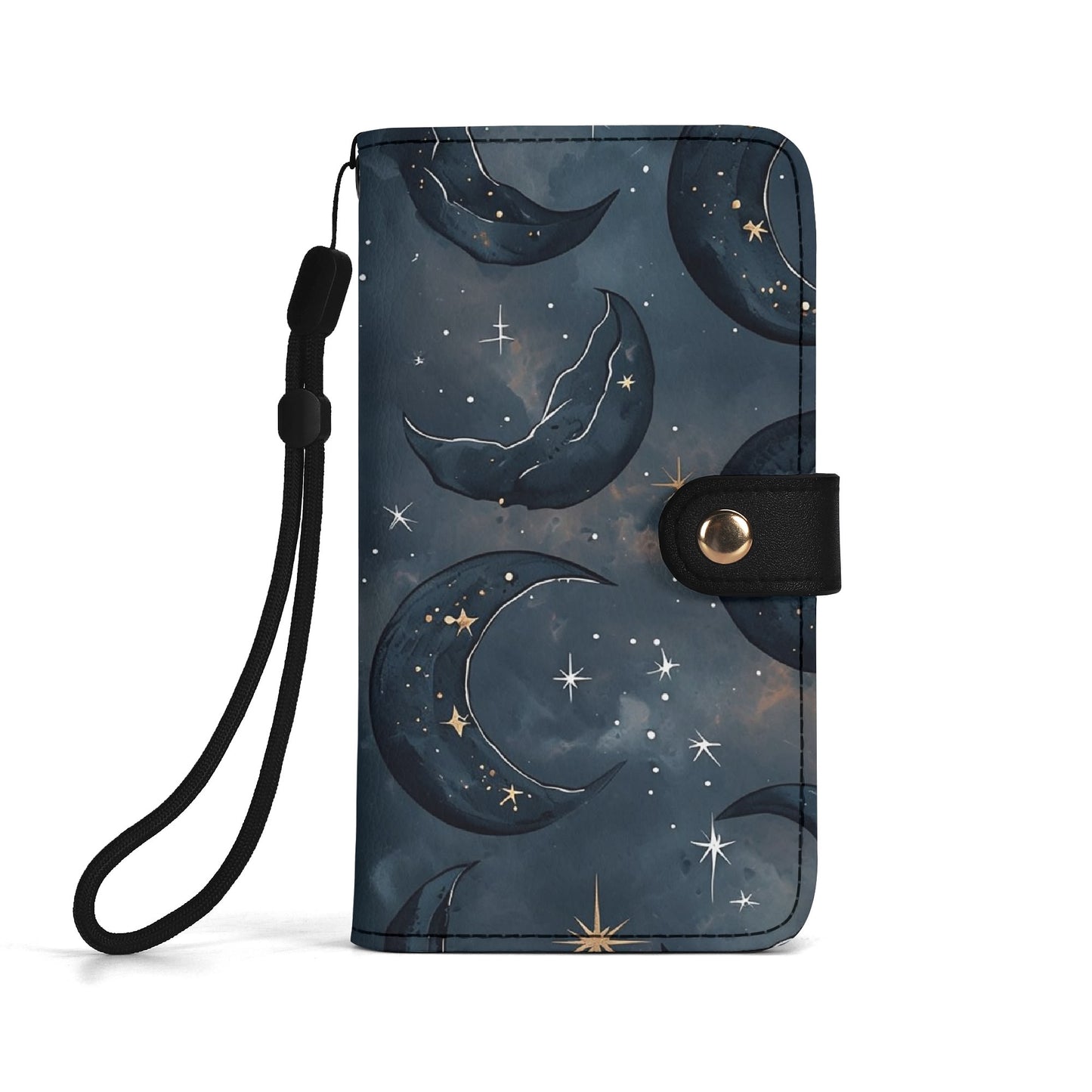 Dark Moon Phone Flip Case Leather