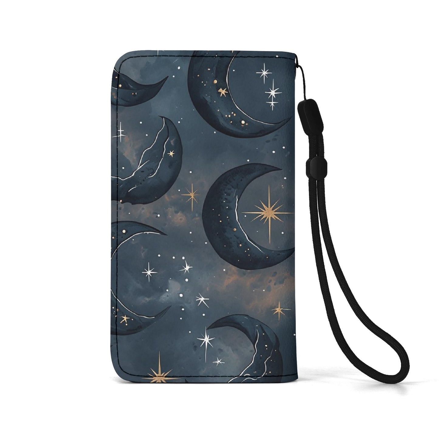 Dark Moon Phone Flip Case Leather