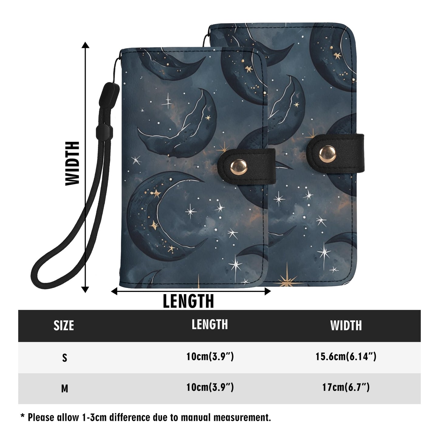 Dark Moon Phone Flip Case Leather