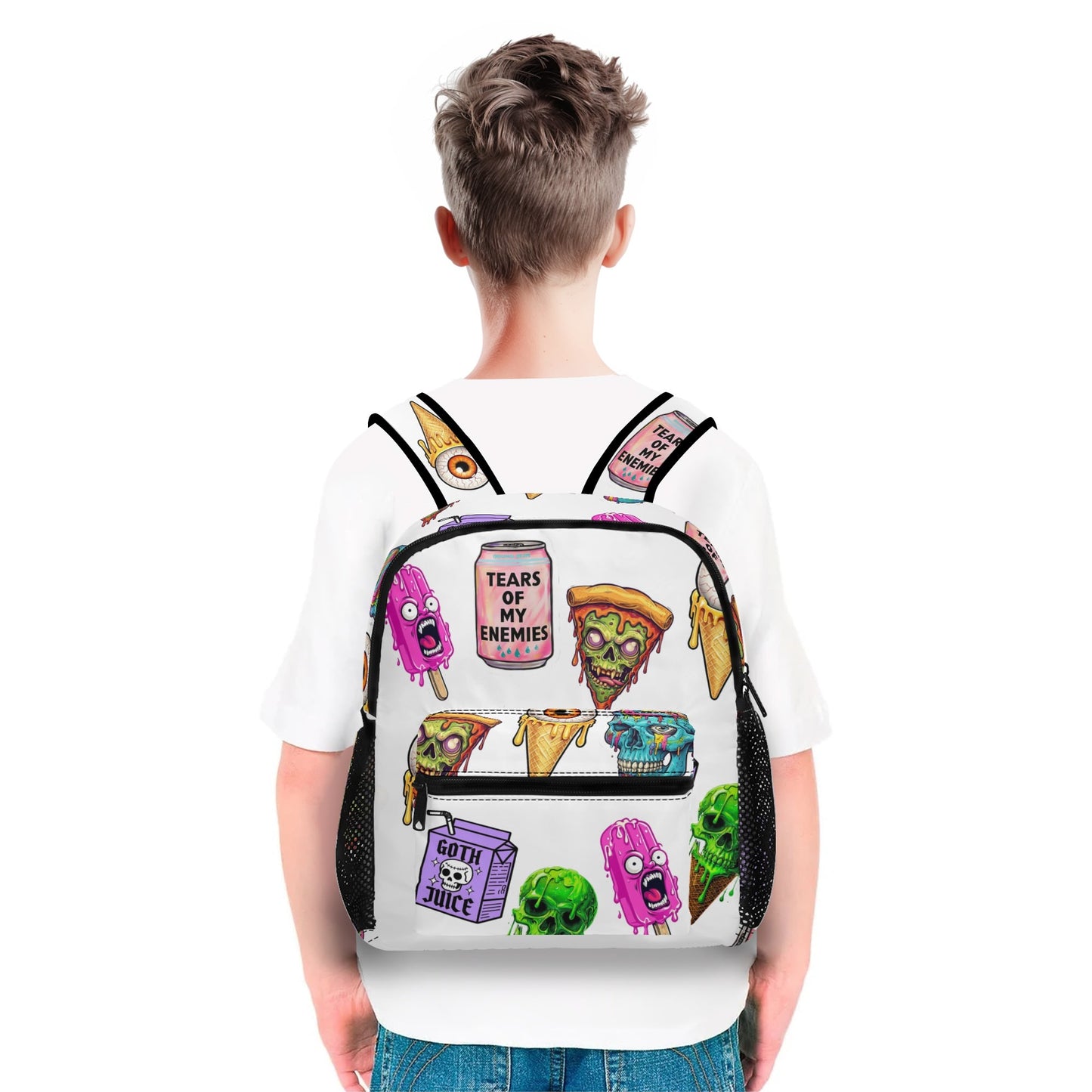 11 Inch Monsters All Over Backpack