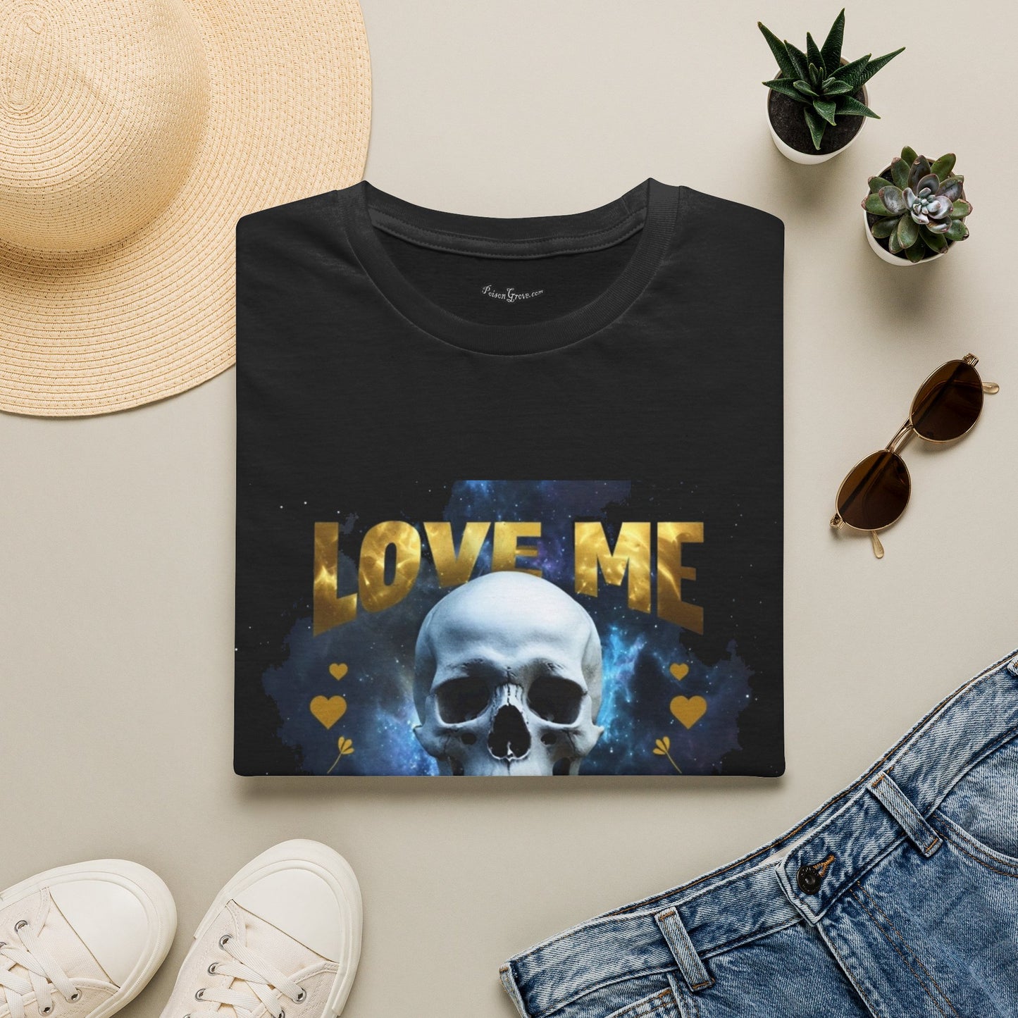 Skull 'Love Me Like My Demons Do' Graphic T-Shirt