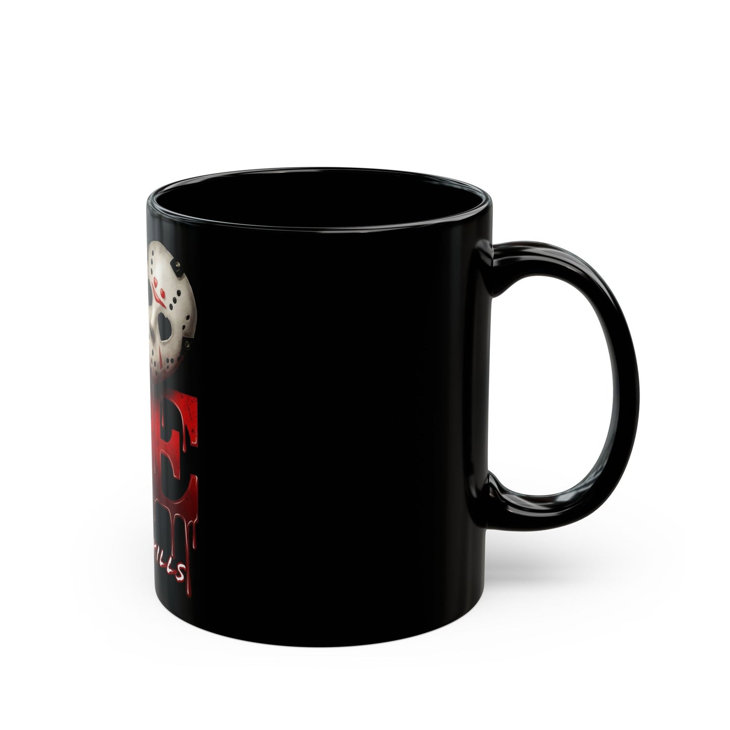 Horror 'Love Kills' Black Mug