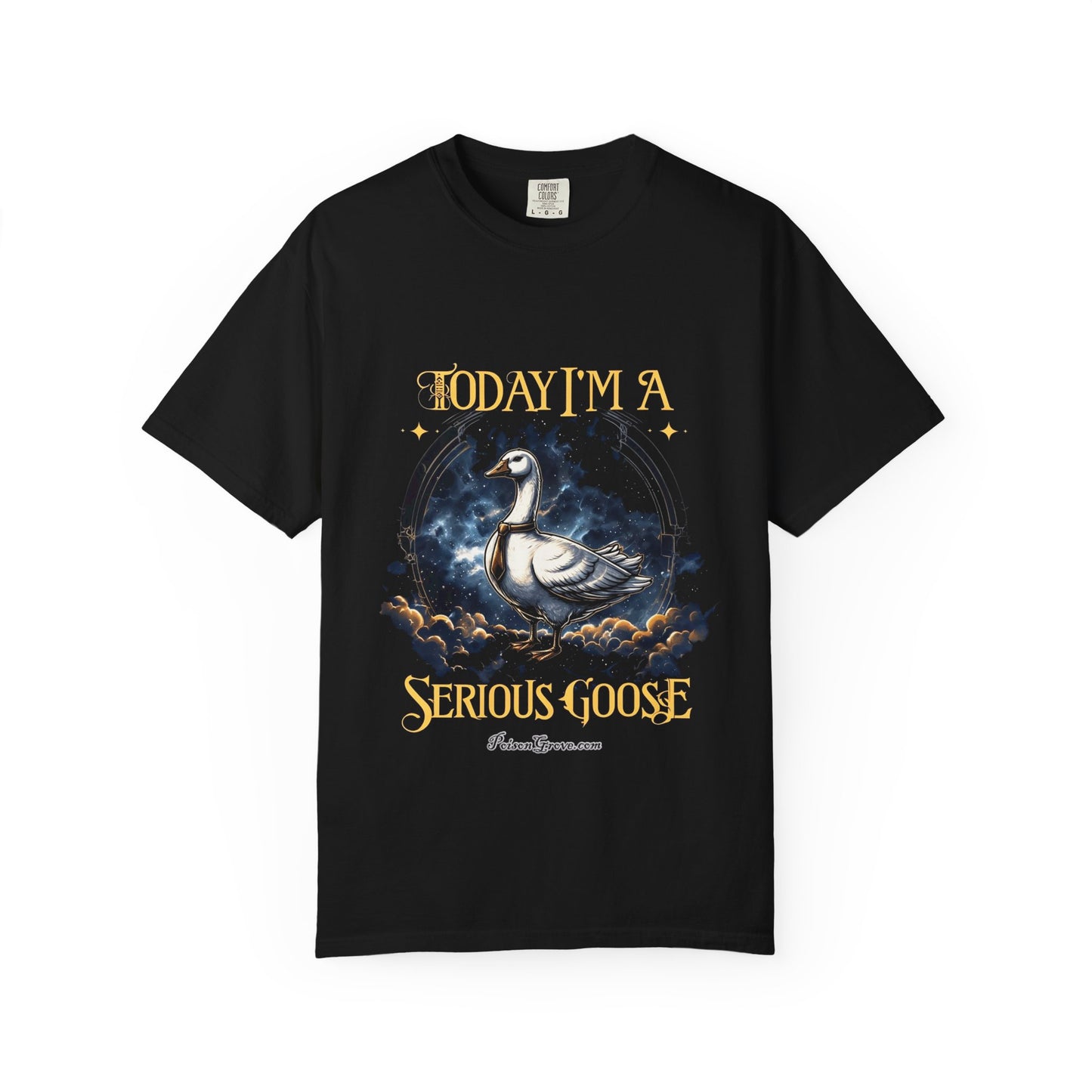 Serious Goose Unisex Garment-Dyed T-shirt