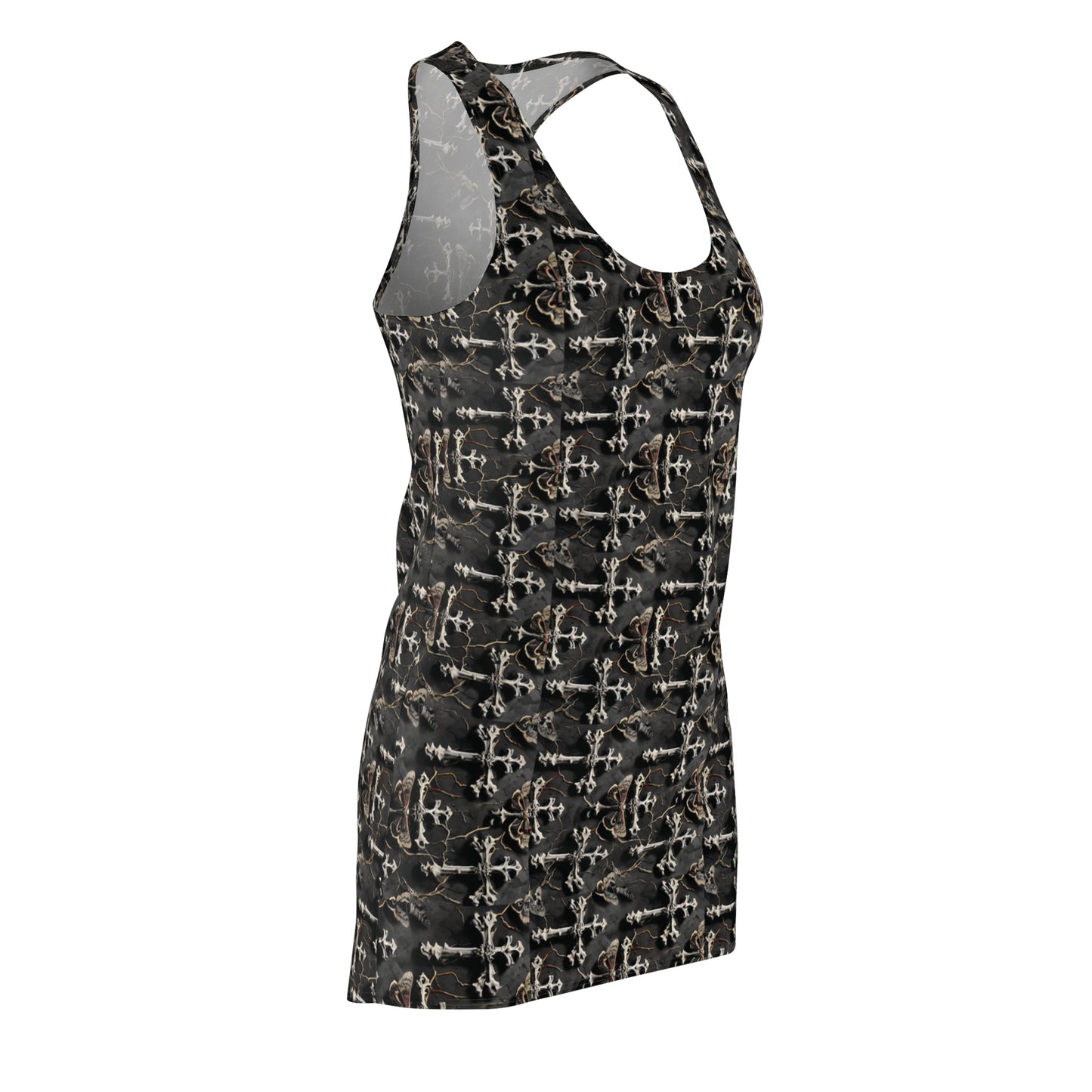 Dark Grunge Cross Pattern Dress