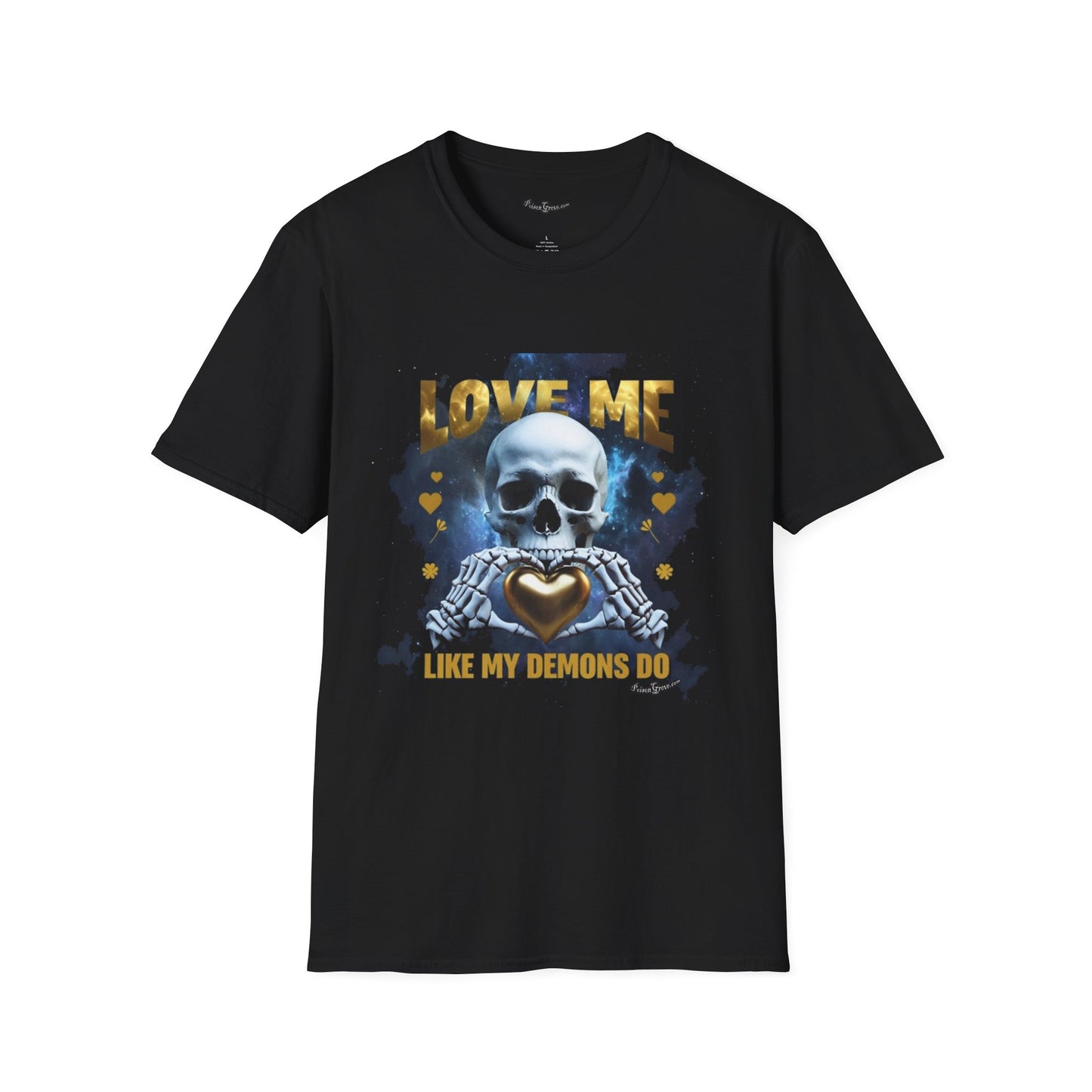 Skull 'Love Me Like My Demons Do' Graphic T-Shirt