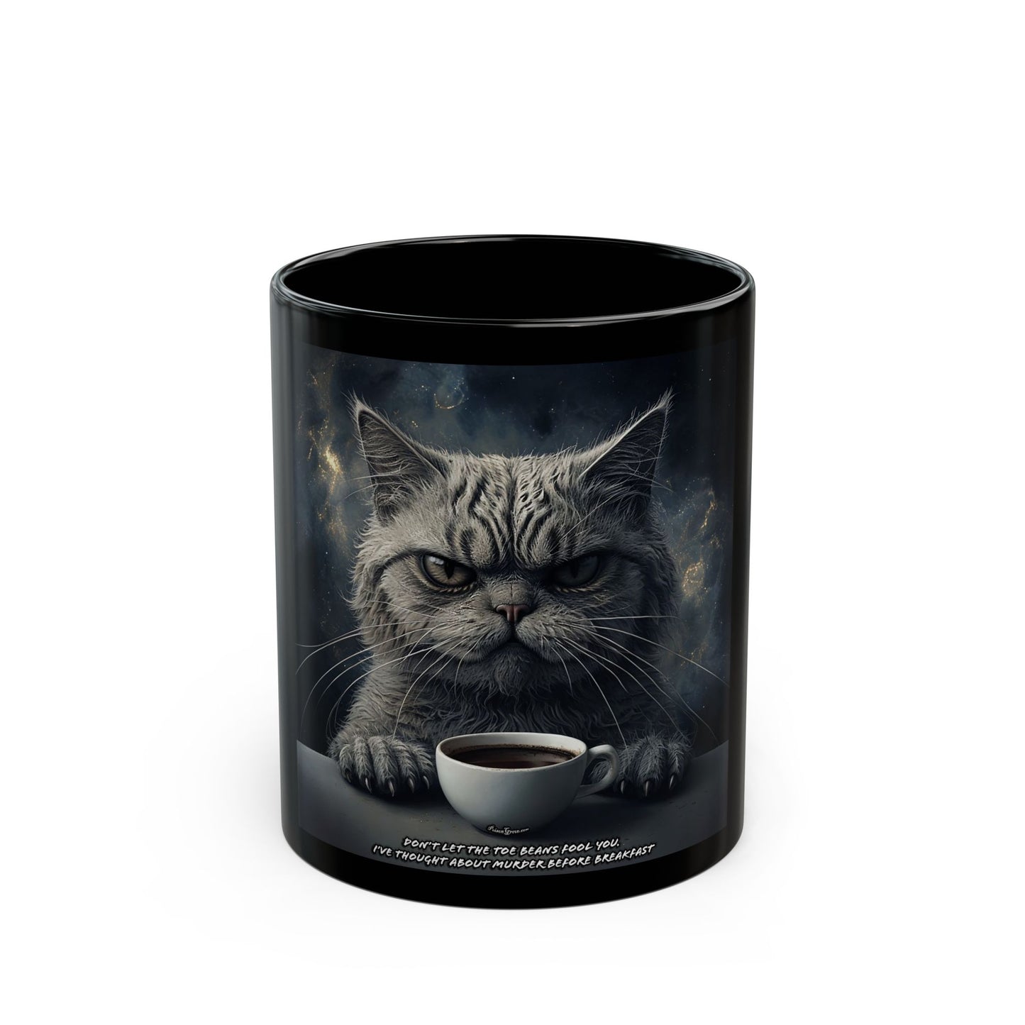 Terror Cat Black Mug.
