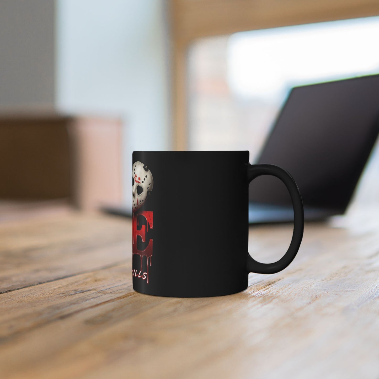 Horror 'Love Kills' Black Mug