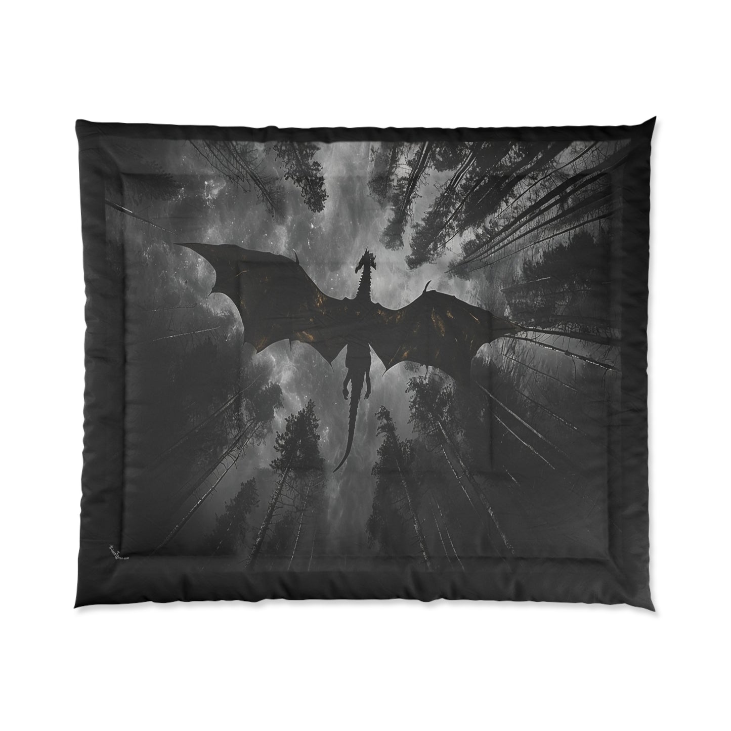 Mystical Dragon Comforter - Dark Fantasy Bedding