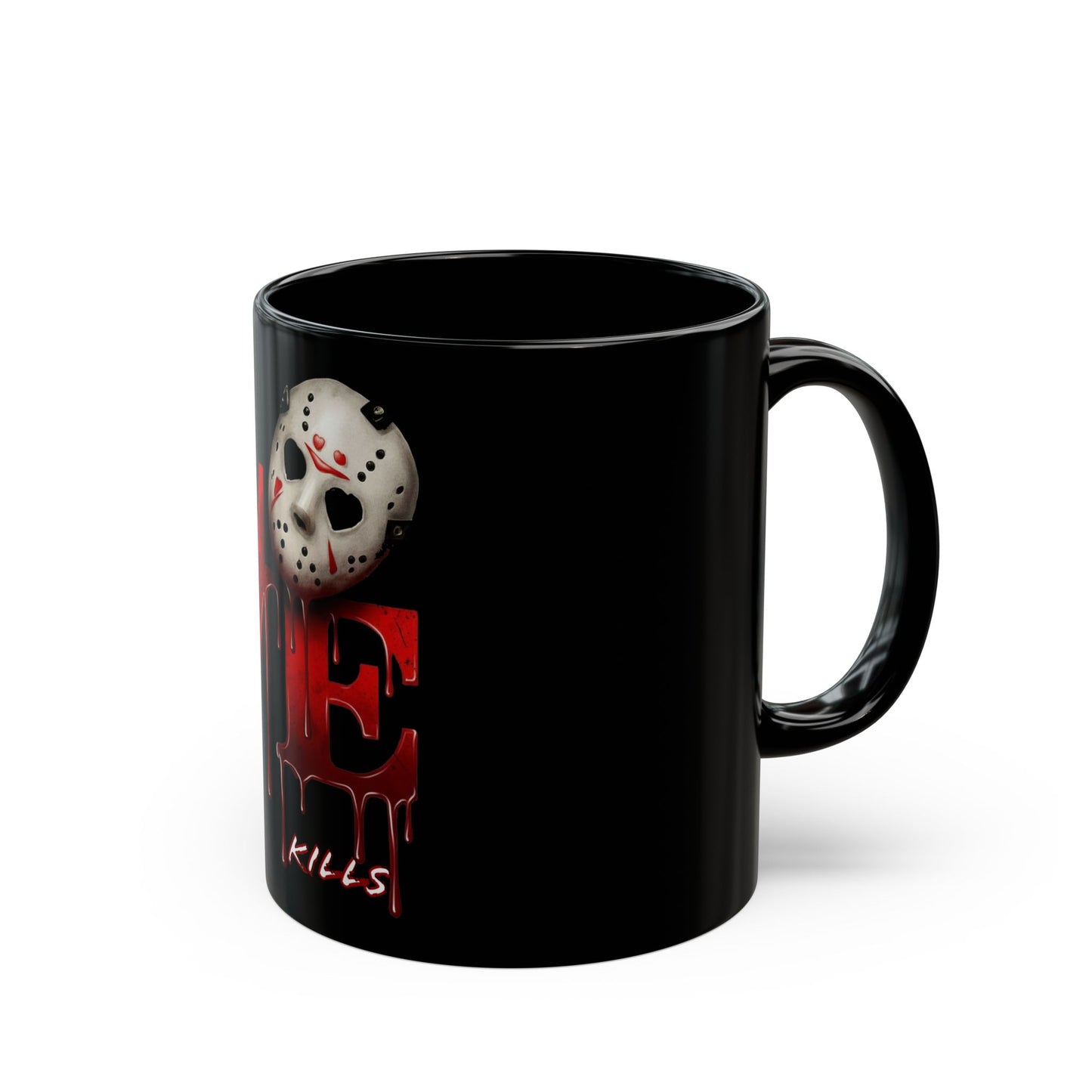 Horror 'Love Kills' Black Mug