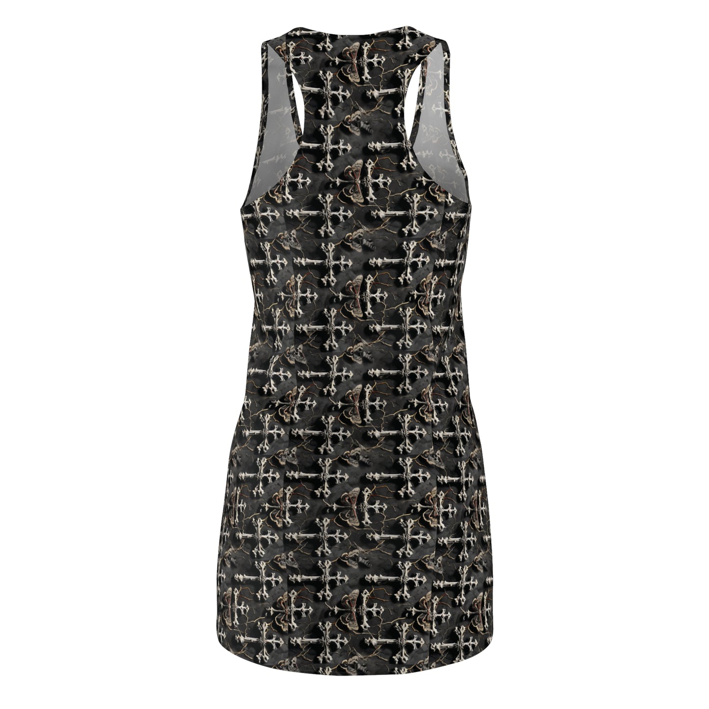 Dark Grunge Cross Pattern Dress