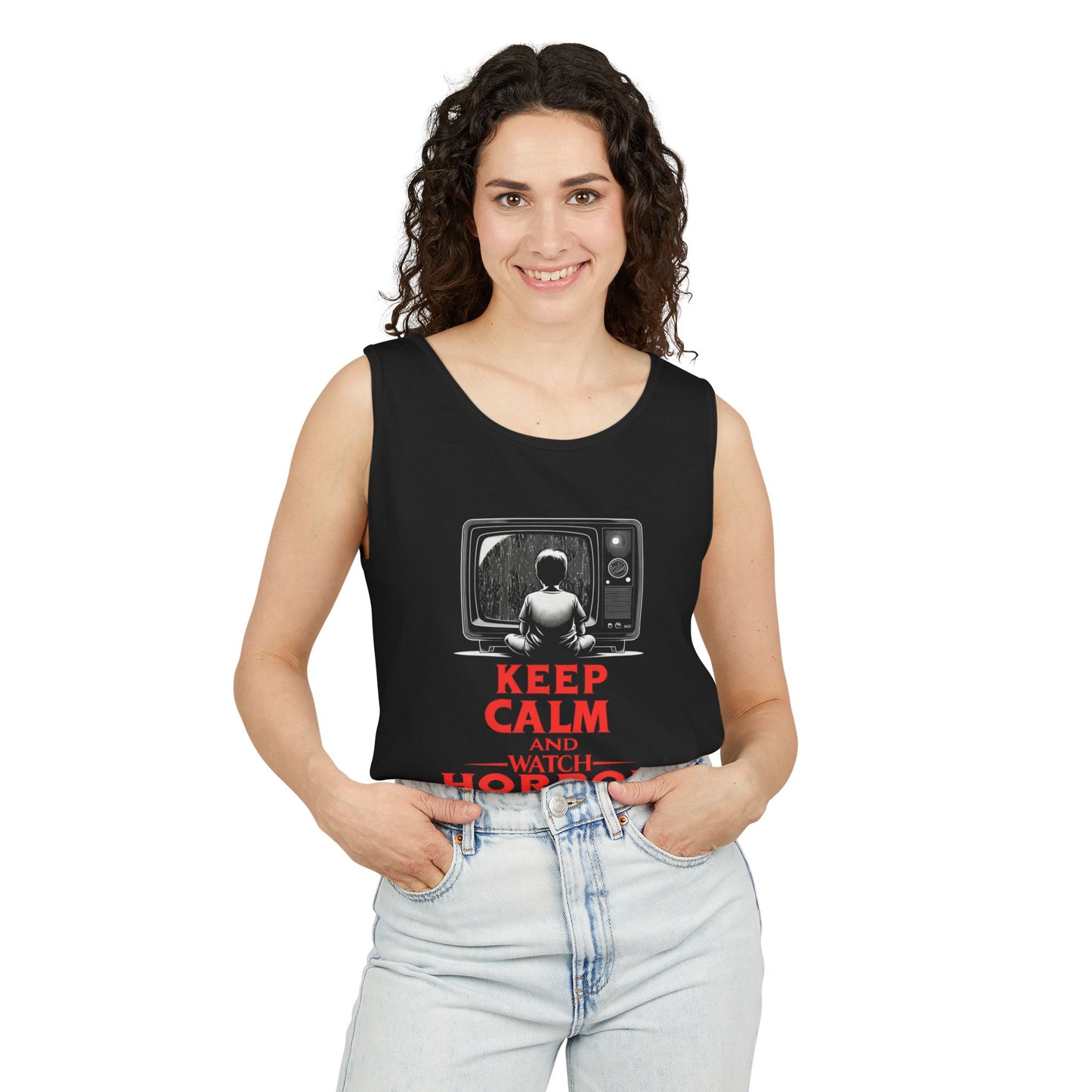 Keep Calm and Watch Horror Movies | Horror Movies Tank Top