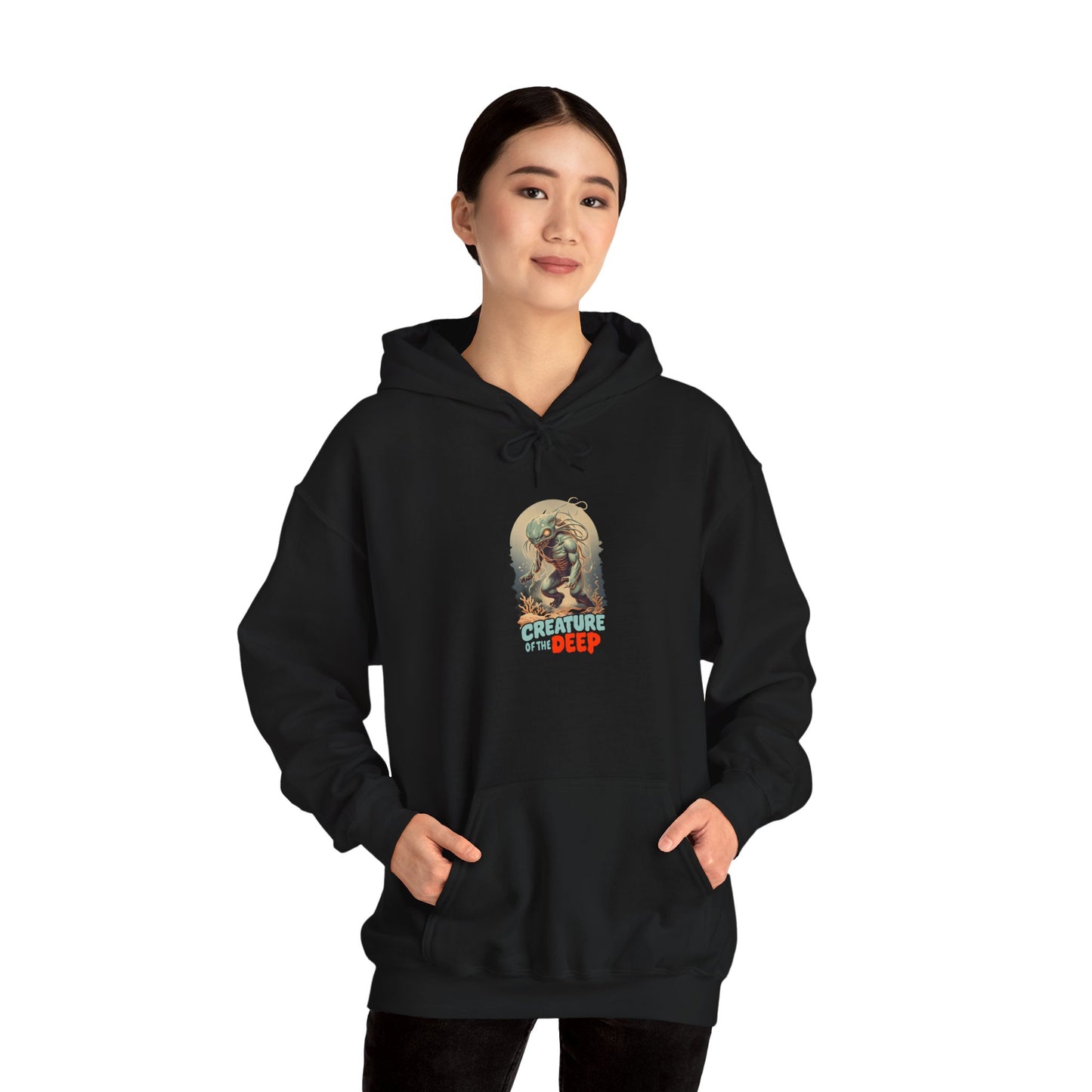 Creature of the Deep Unisex Hoodie - Cozy Pullover for Ocean Lovers