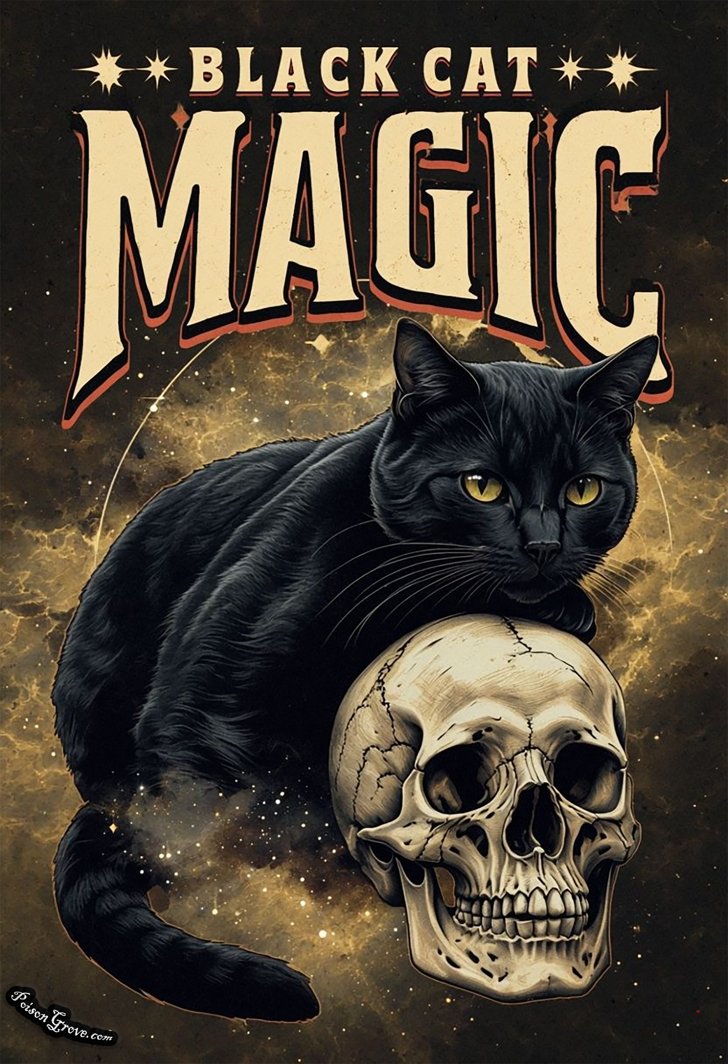 Black Cat Magic Pet Food Mat