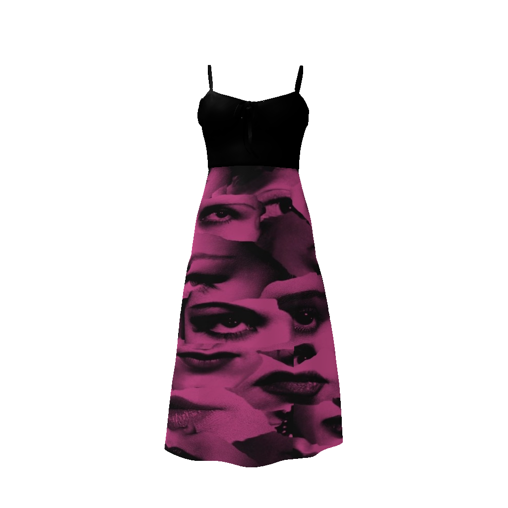 Faces of Me Split Midi Cami Dress