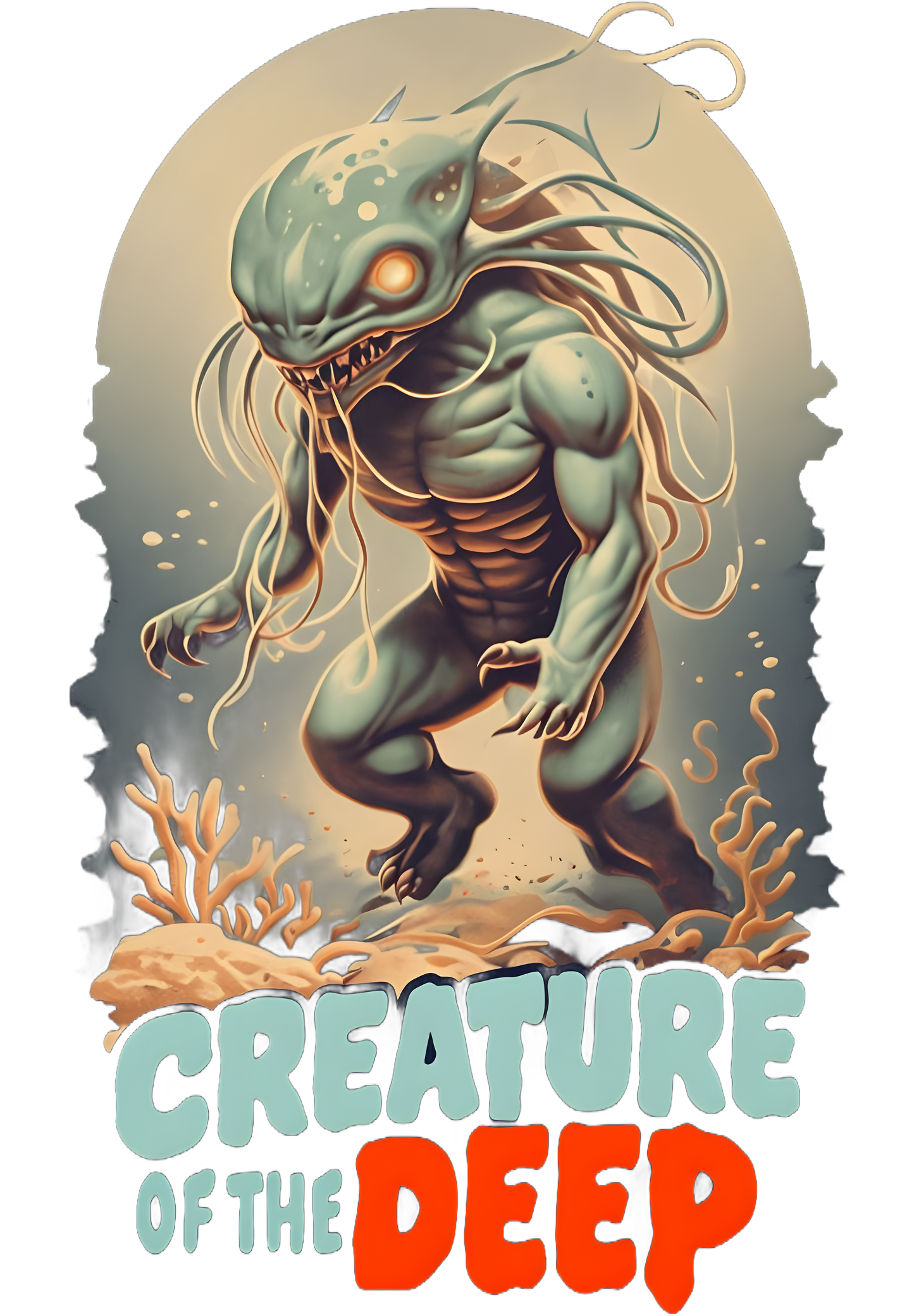Creature of the Deep Unisex Hoodie - Cozy Pullover for Ocean Lovers